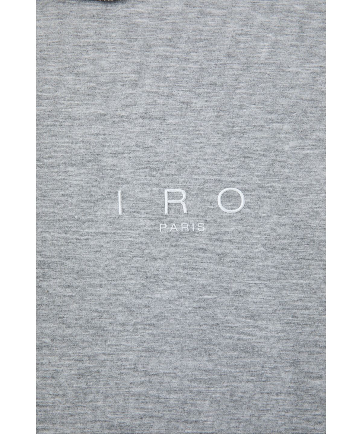 이로(IRO) Evasion 오버핏 카라 반팔 쿠션 티셔츠 IQTAM26901GYX