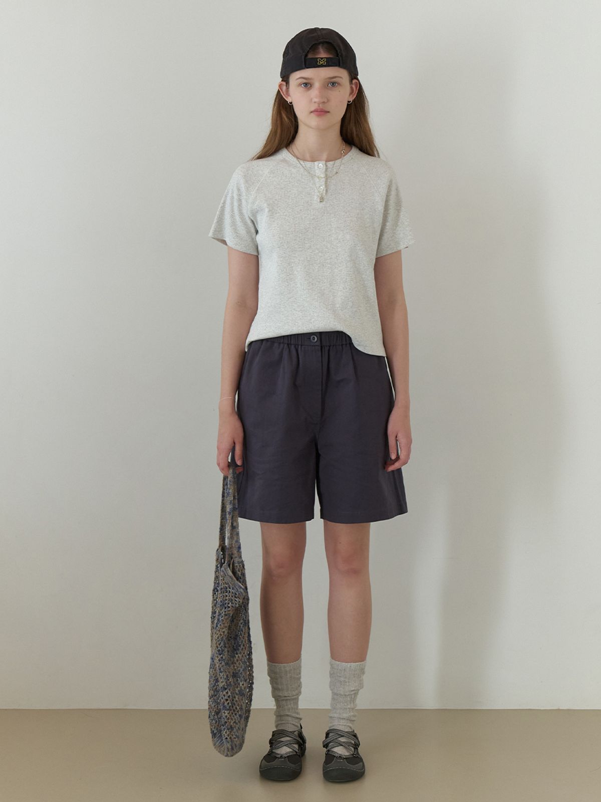더미튼(THEMITTEN) Snore bermuda shorts (vintage navy)