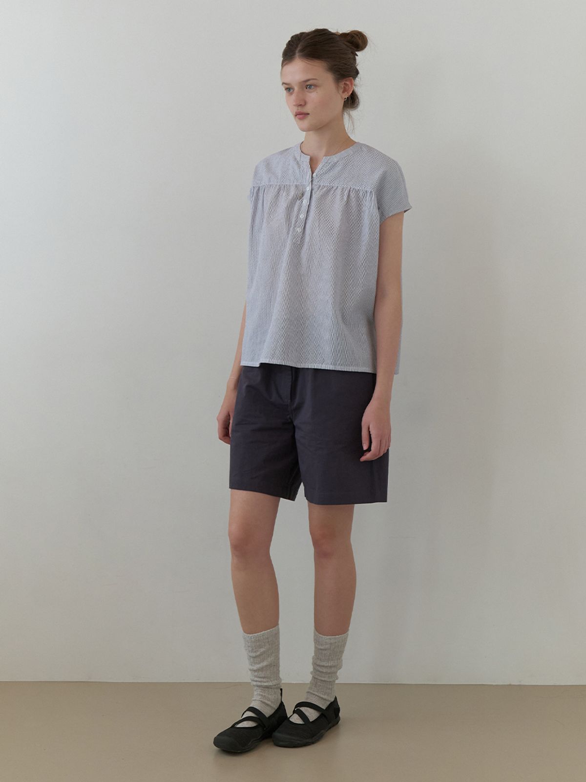 더미튼(THEMITTEN) Snore bermuda shorts (vintage navy)