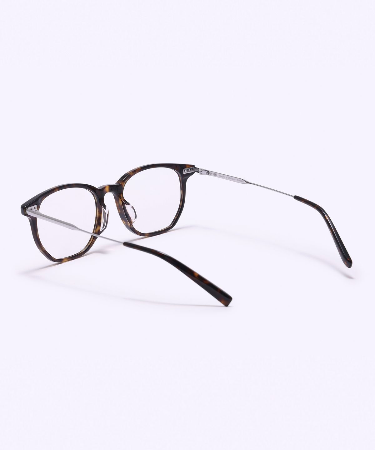 알로아이웨어(ALO EYEWEAR) [SILVERBITE] SBG9602 1811G 오버실루엣 초경량 콤비 스퀘어 톨토이즈/실버 안경테 블루라이트 렌즈 선택
