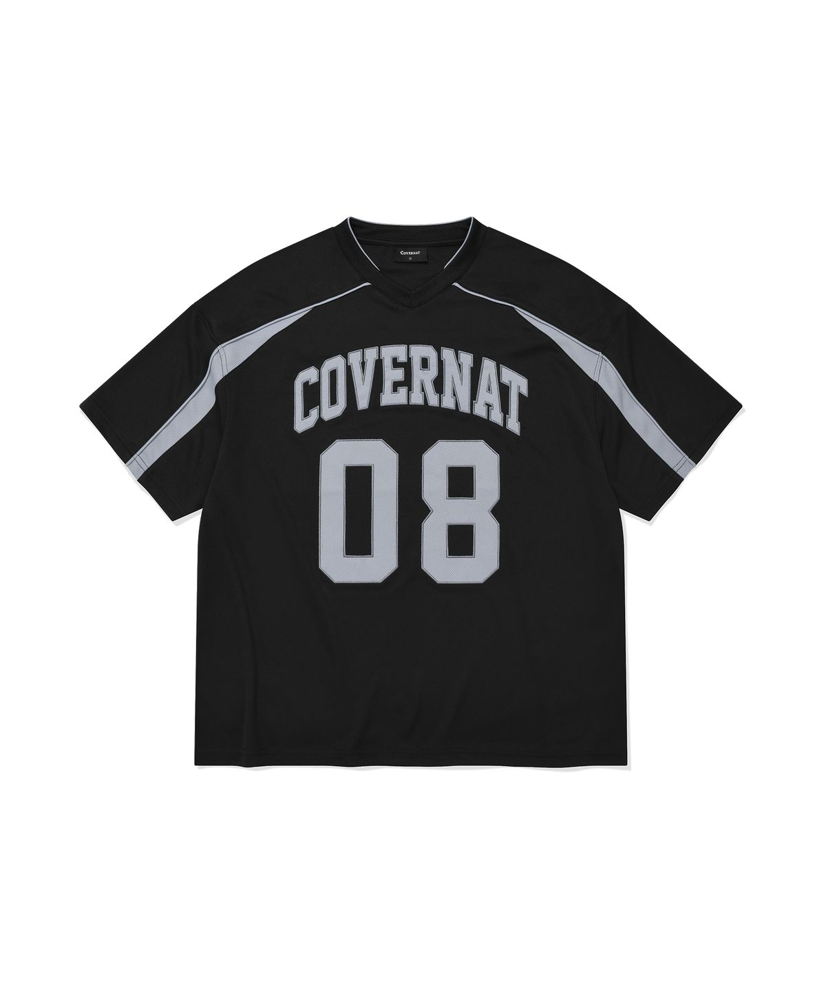 커버낫(COVERNAT) 블록코어 메쉬 티셔츠 블랙