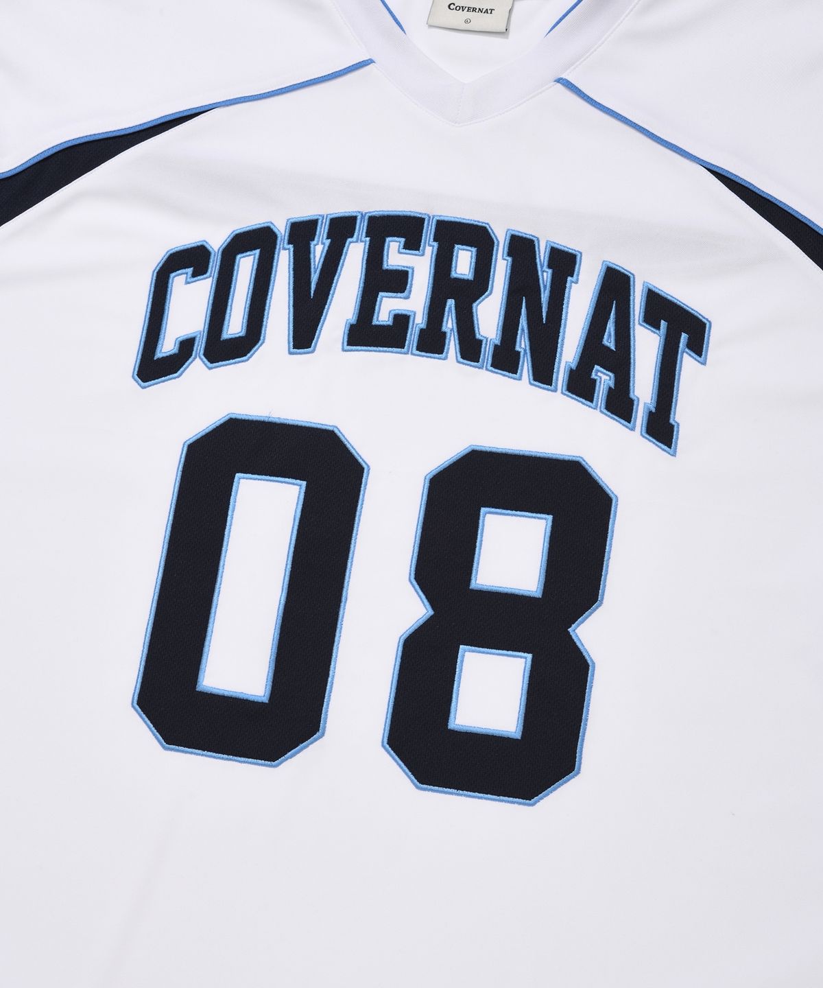 커버낫(COVERNAT) 블록코어 메쉬 티셔츠 화이트
