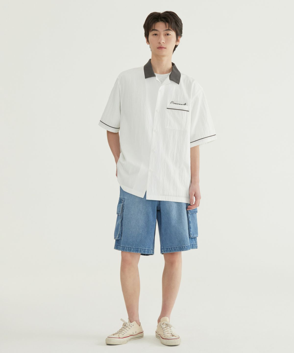 커버낫(COVERNAT) 볼링 하프 셔츠 포레스트 그린