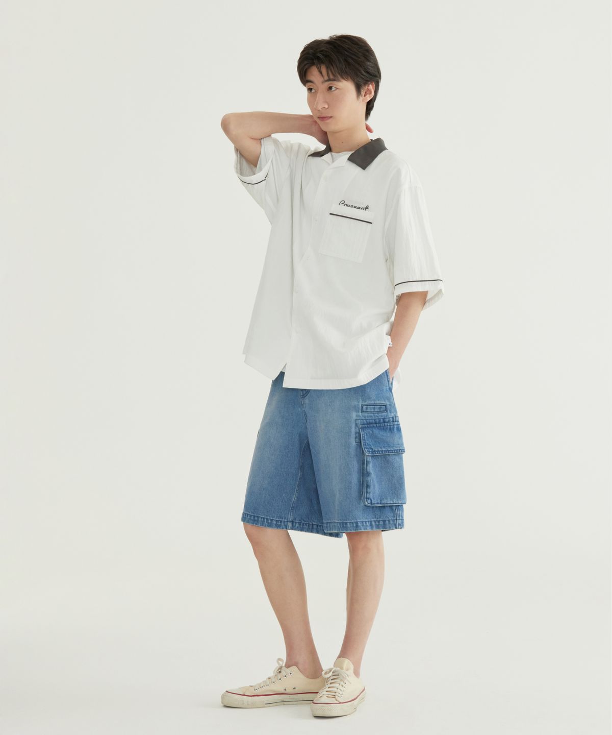 커버낫(COVERNAT) 볼링 하프 셔츠 포레스트 그린
