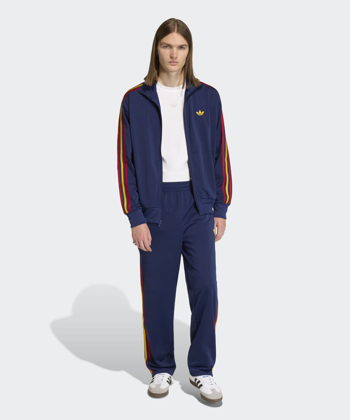 아디다스(ADIDAS) 파이어버드 트랙 팬츠 - 다크블루:옐로우:레드 / KD3836