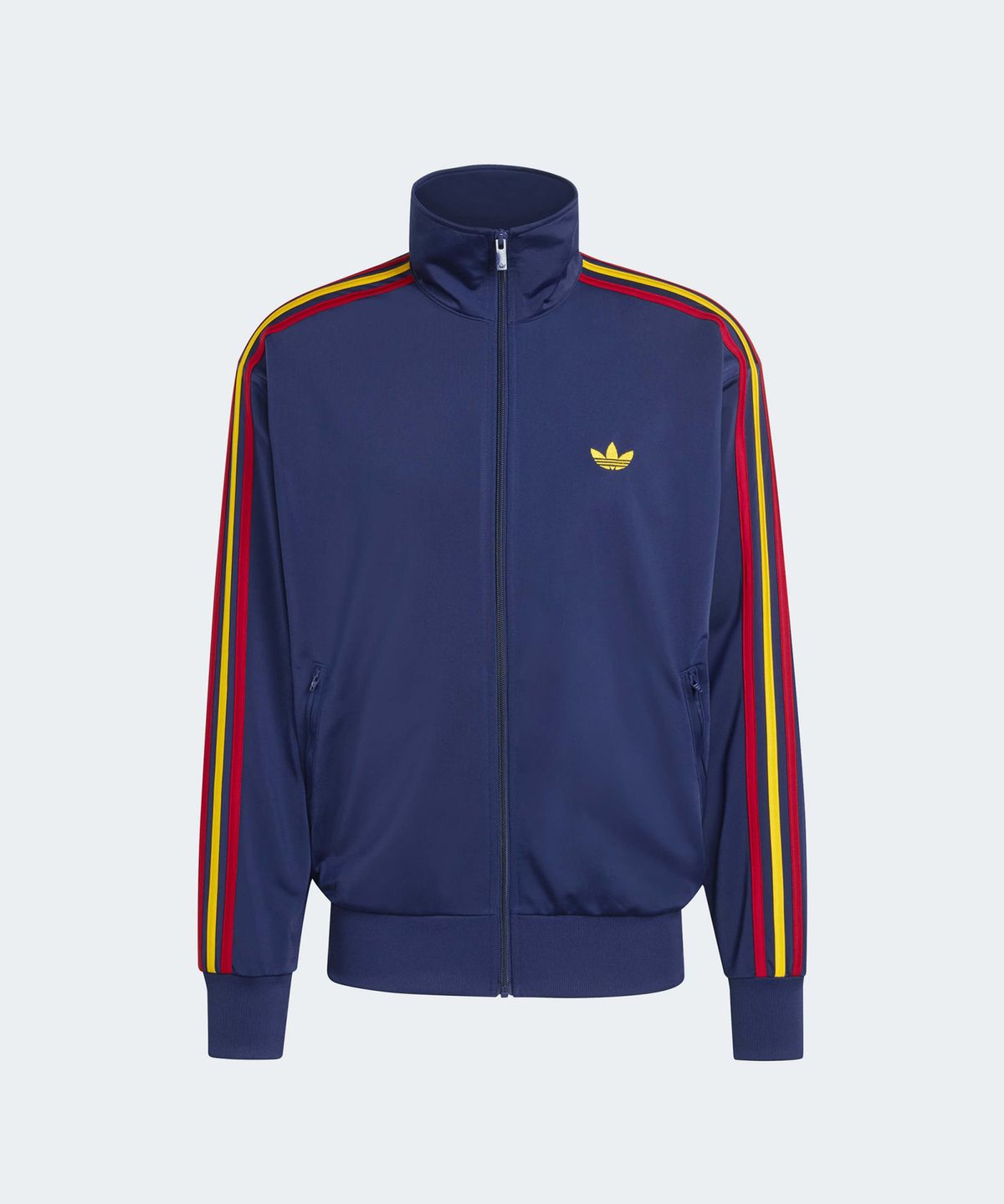 아디다스(ADIDAS) 파이어버드 트랙탑 - 다크블루:옐로우:레드 / KD3847