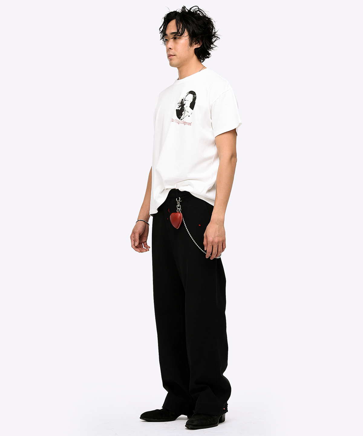 퀘스트앤게스트(QUEST&GUEST) Black Officer Pants (Destroyed)