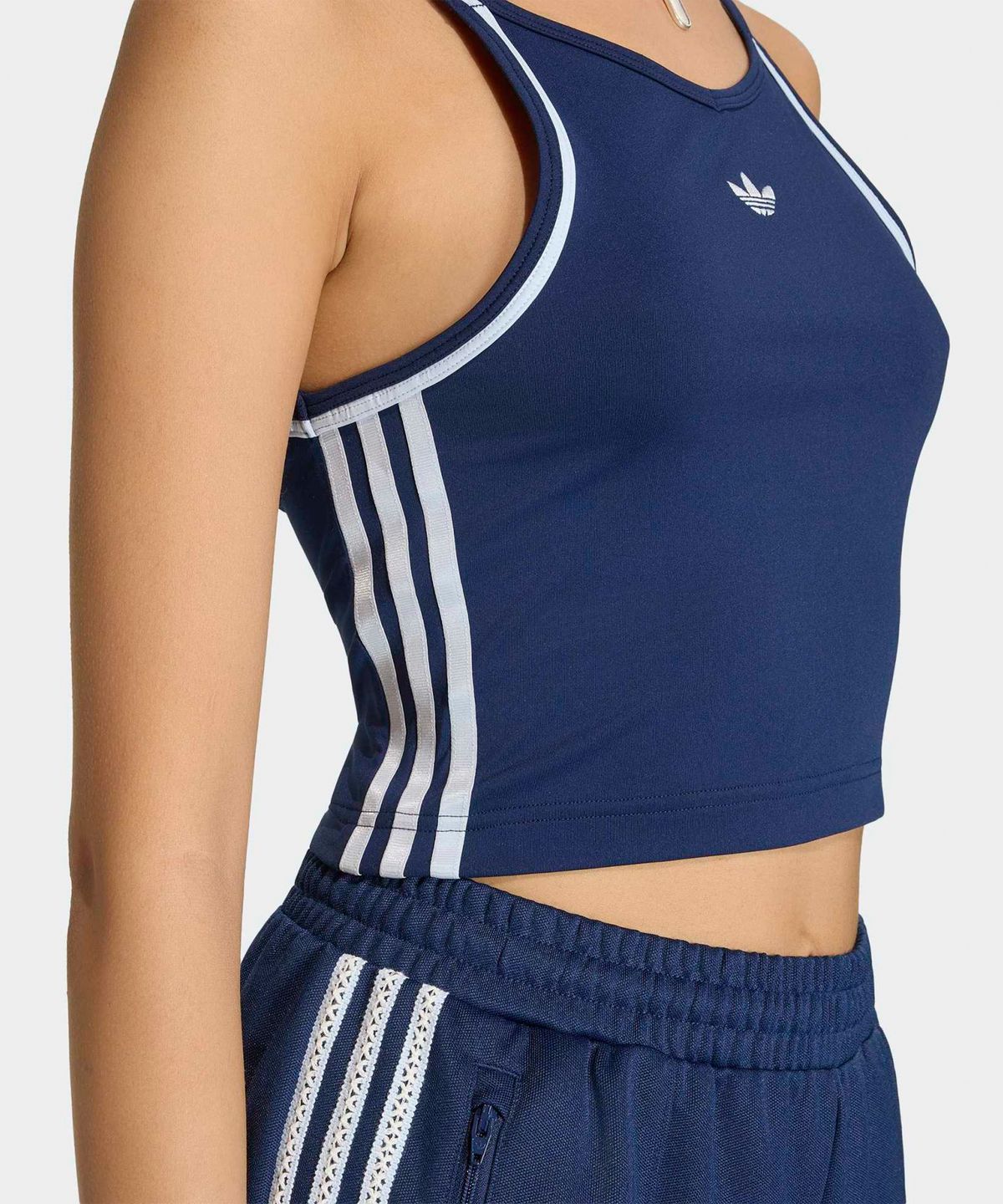 아디다스(ADIDAS) 서머 글로우 빈티지 인스파이어드 슬림 탱크탑 - 나이트인디고:크리스탈스카이 / KY8135