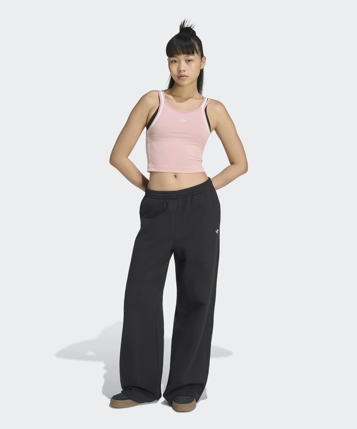 아디다스(ADIDAS) 서머 글로우 빈티지 인스파이어드 슬림 탱크탑 - 원더모브:화이트 / KY8136