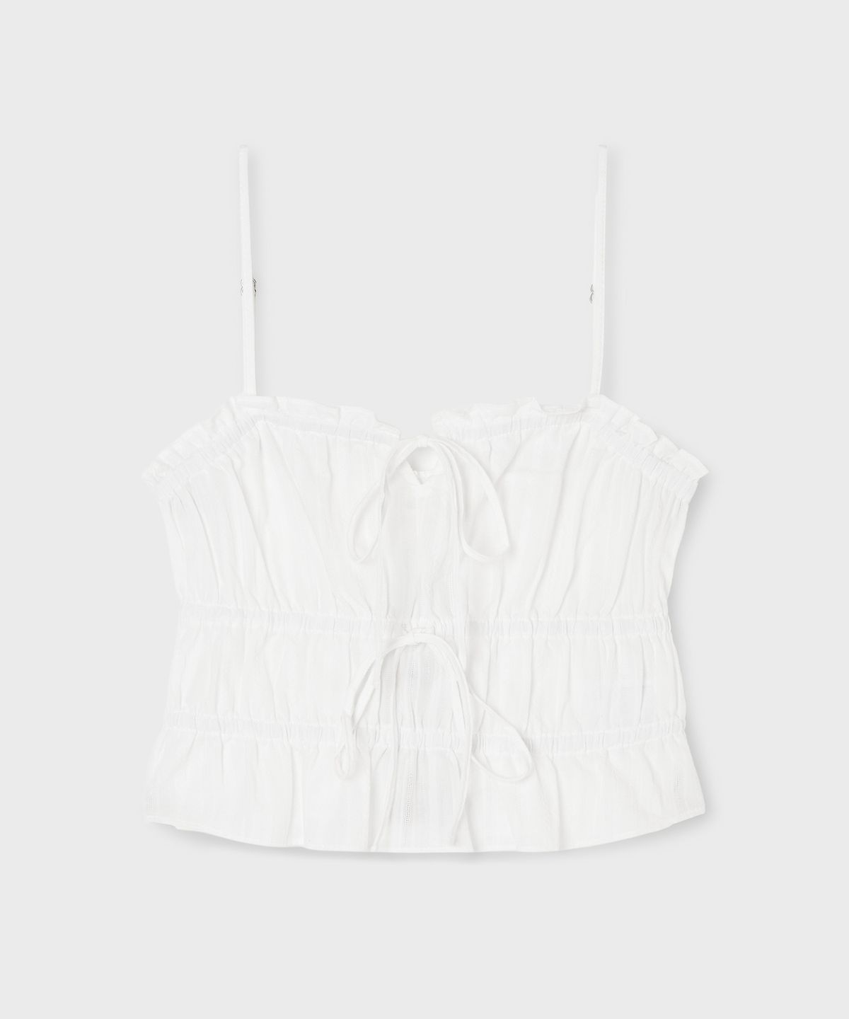 후아유(WHO.A.U) Dobby Sleeveless Blouse / WHBLG2542F