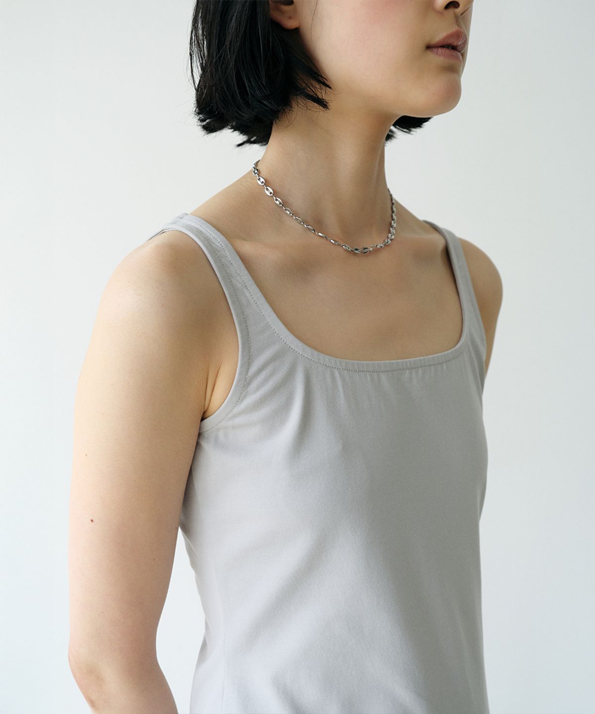 로우타이드(LOW TIDE) OVAL CHAIN NECKLACE [SILVER]