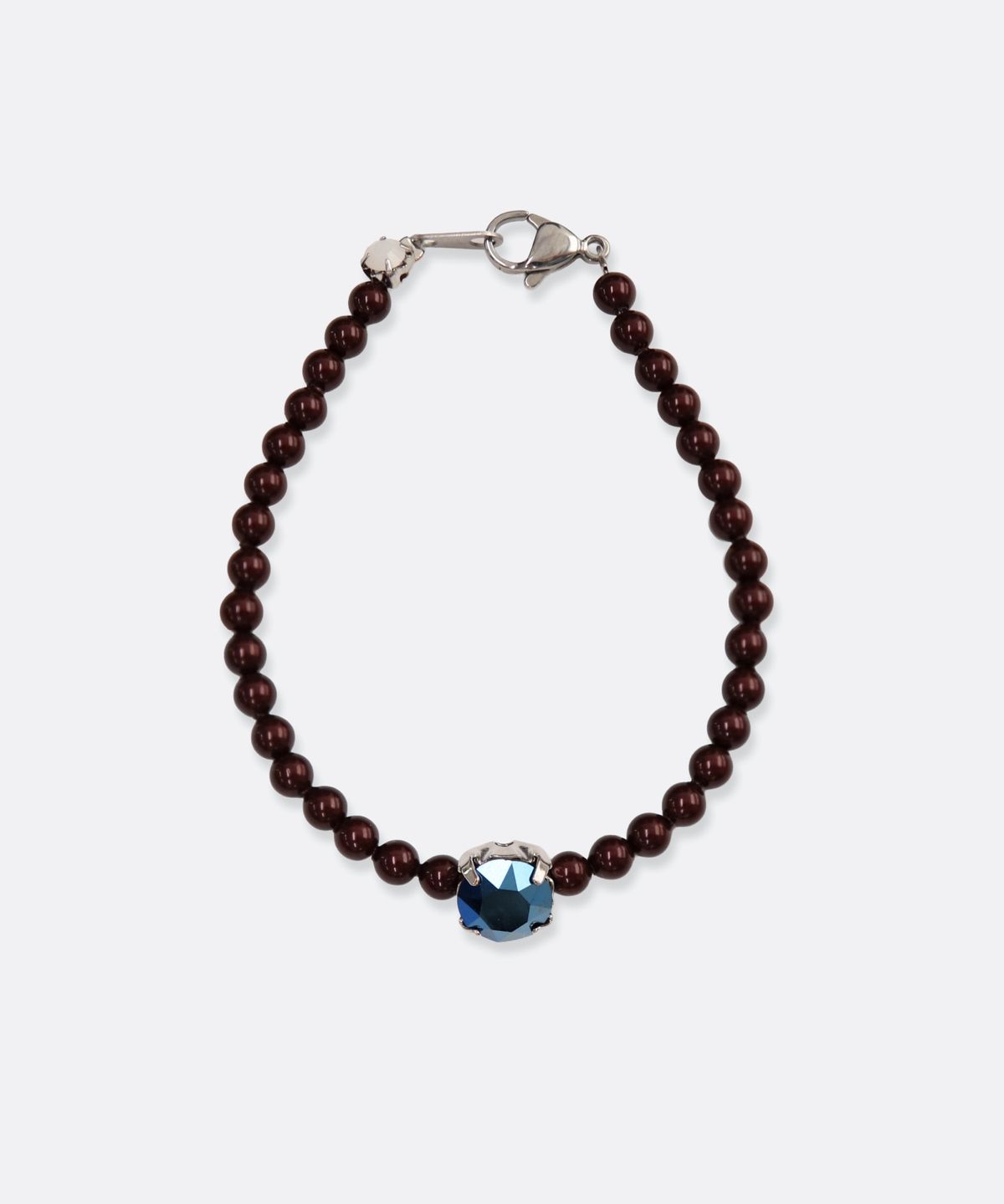 봉보(BONBEAU) Bold crystal pearl Bracelet 스와로브스키 크리스탈 큐빅 진주 비즈 팔찌 4mm