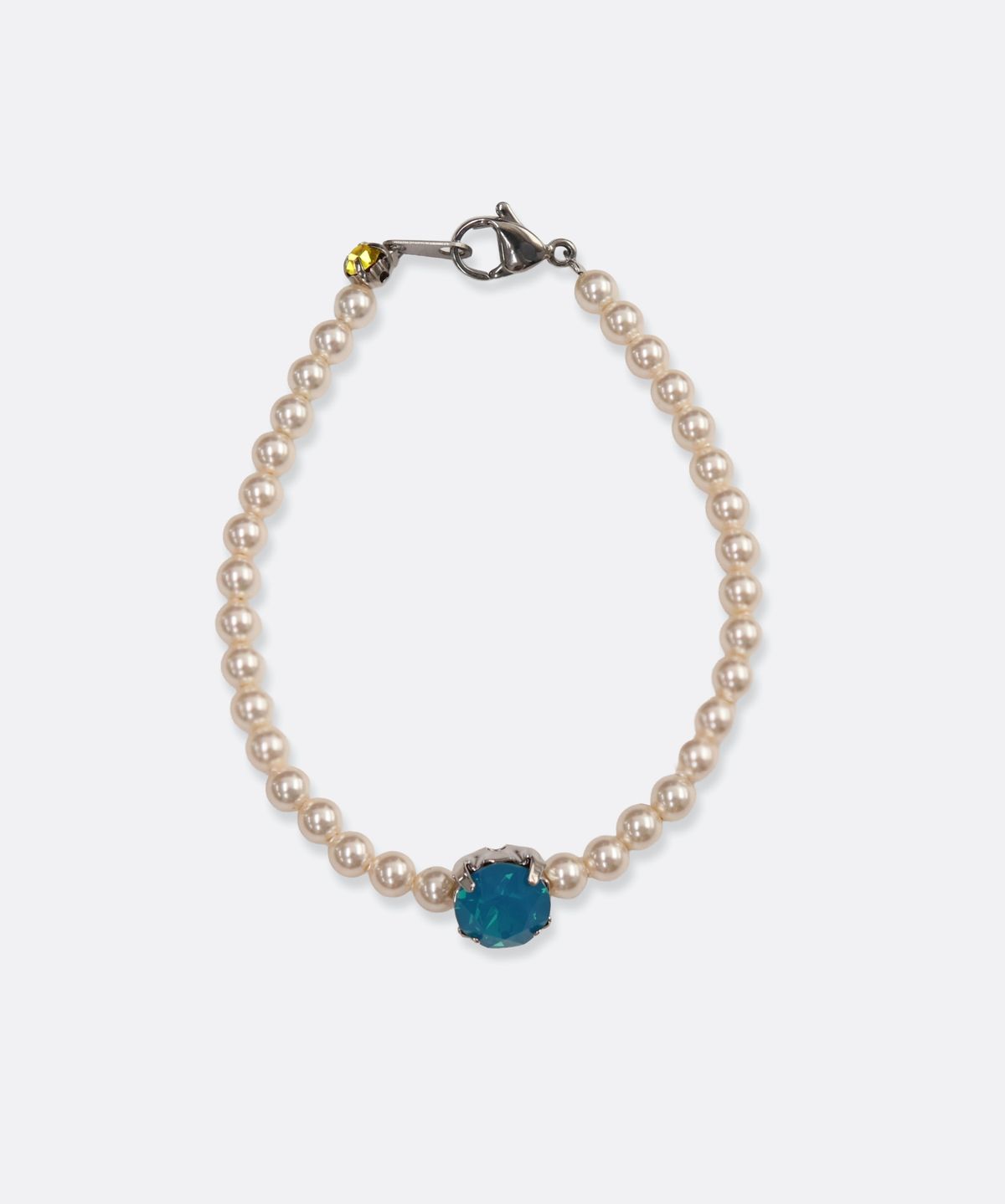 봉보(BONBEAU) Bold crystal pearl Bracelet 스와로브스키 크리스탈 큐빅 진주 비즈 팔찌 4mm