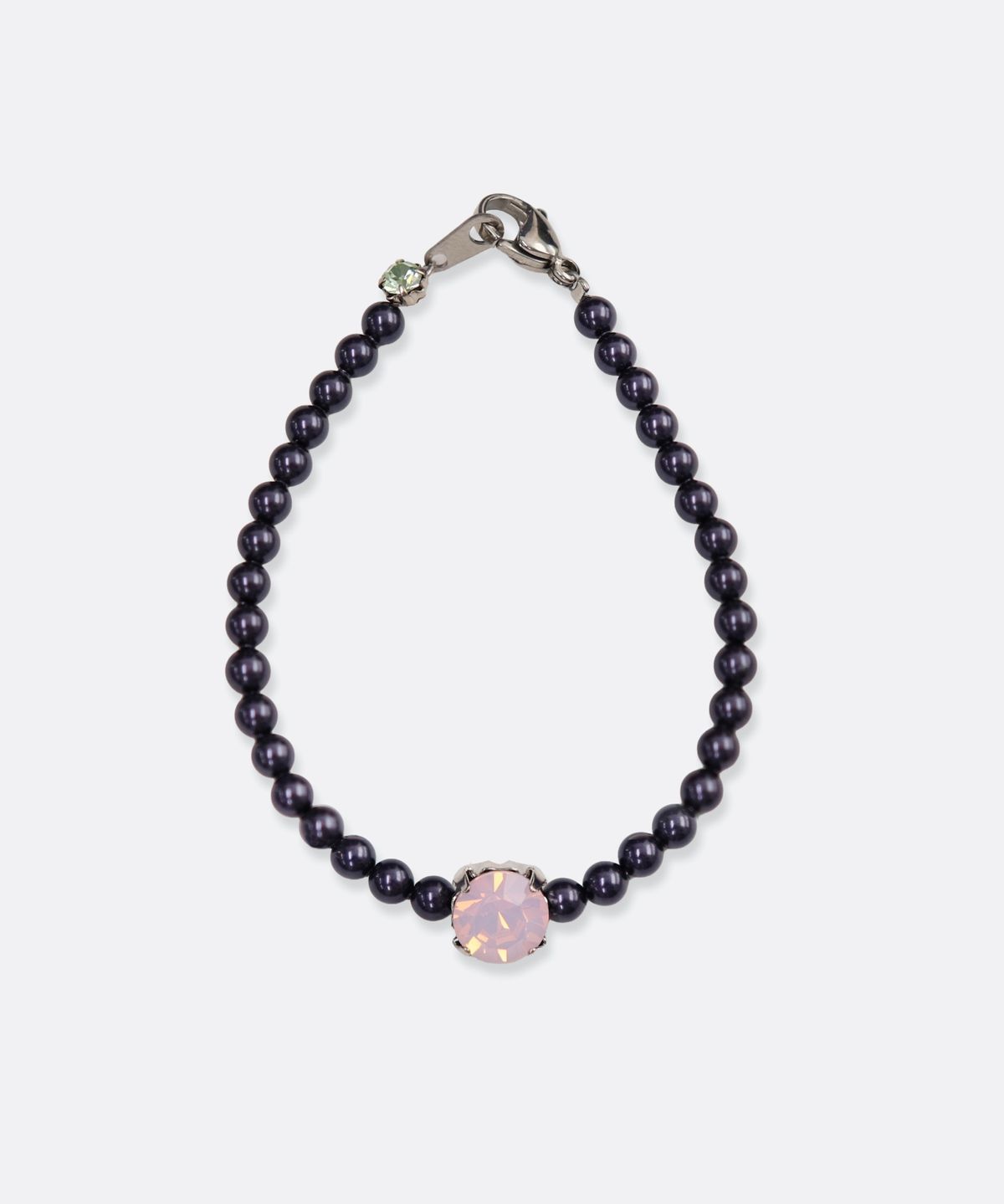봉보(BONBEAU) Bold crystal pearl Bracelet 스와로브스키 크리스탈 큐빅 진주 비즈 팔찌 4mm