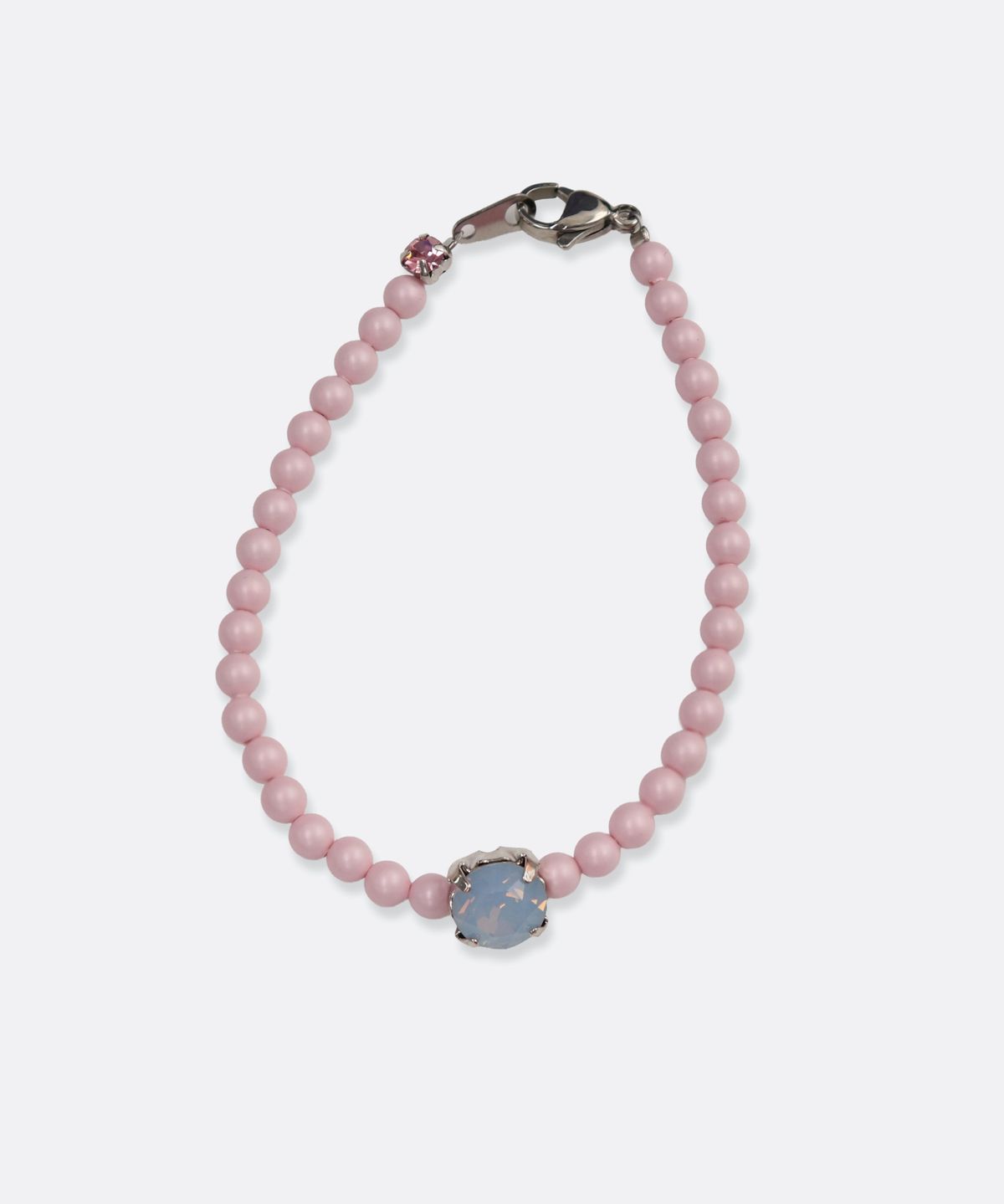 봉보(BONBEAU) Bold crystal pearl Bracelet 스와로브스키 크리스탈 큐빅 진주 비즈 팔찌 4mm