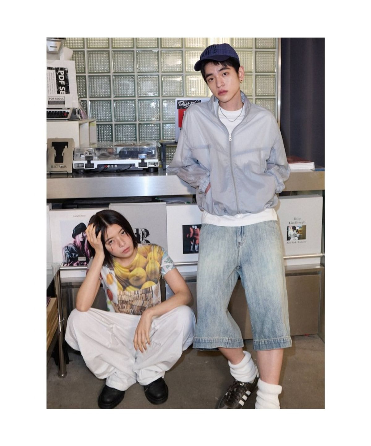 샌드 사운드(SAND SOUND) (UNISEX) 시어 라이닝 바람막이  라이트 그레이