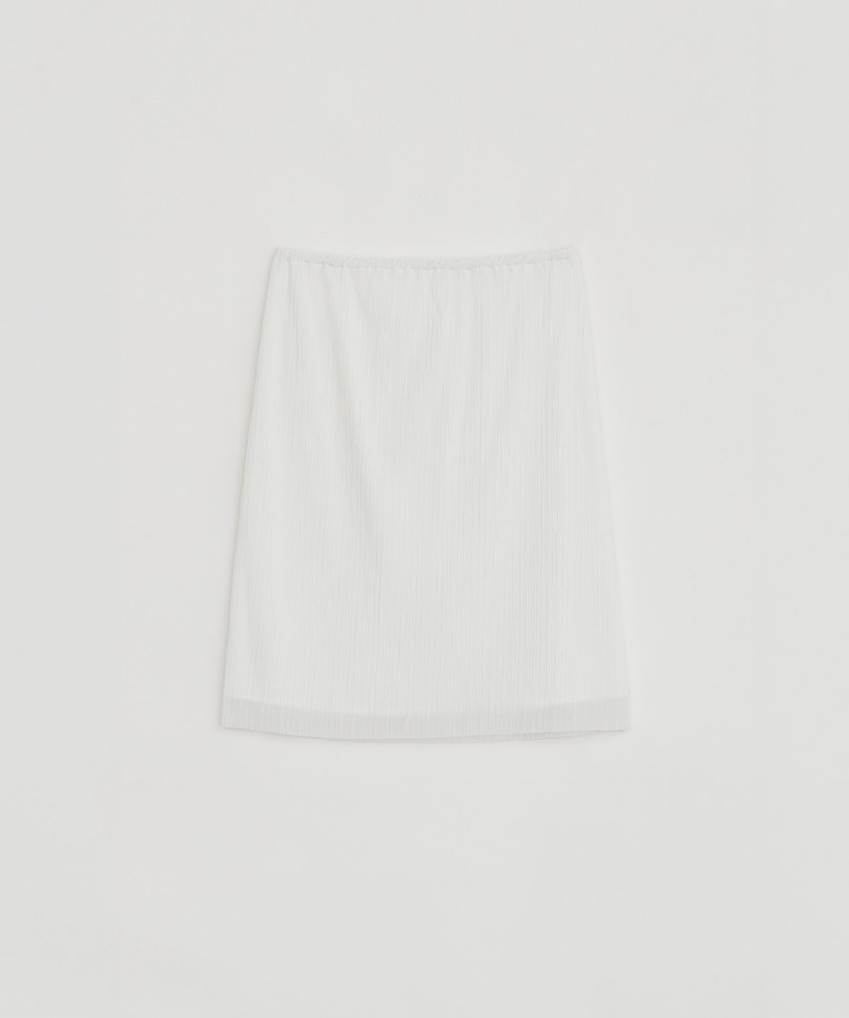 로우타이드(LOW TIDE) PLEATS MIDI SKIRT [WHITE]