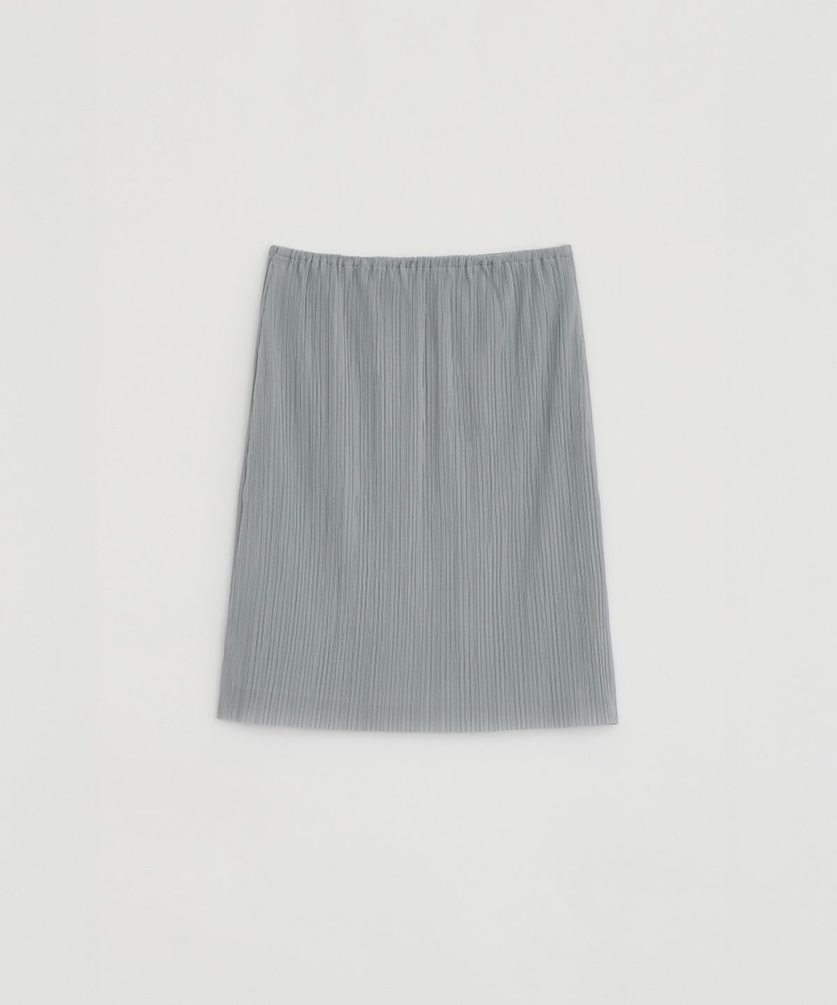 로우타이드(LOW TIDE) PLEATS MIDI SKIRT [GREY]