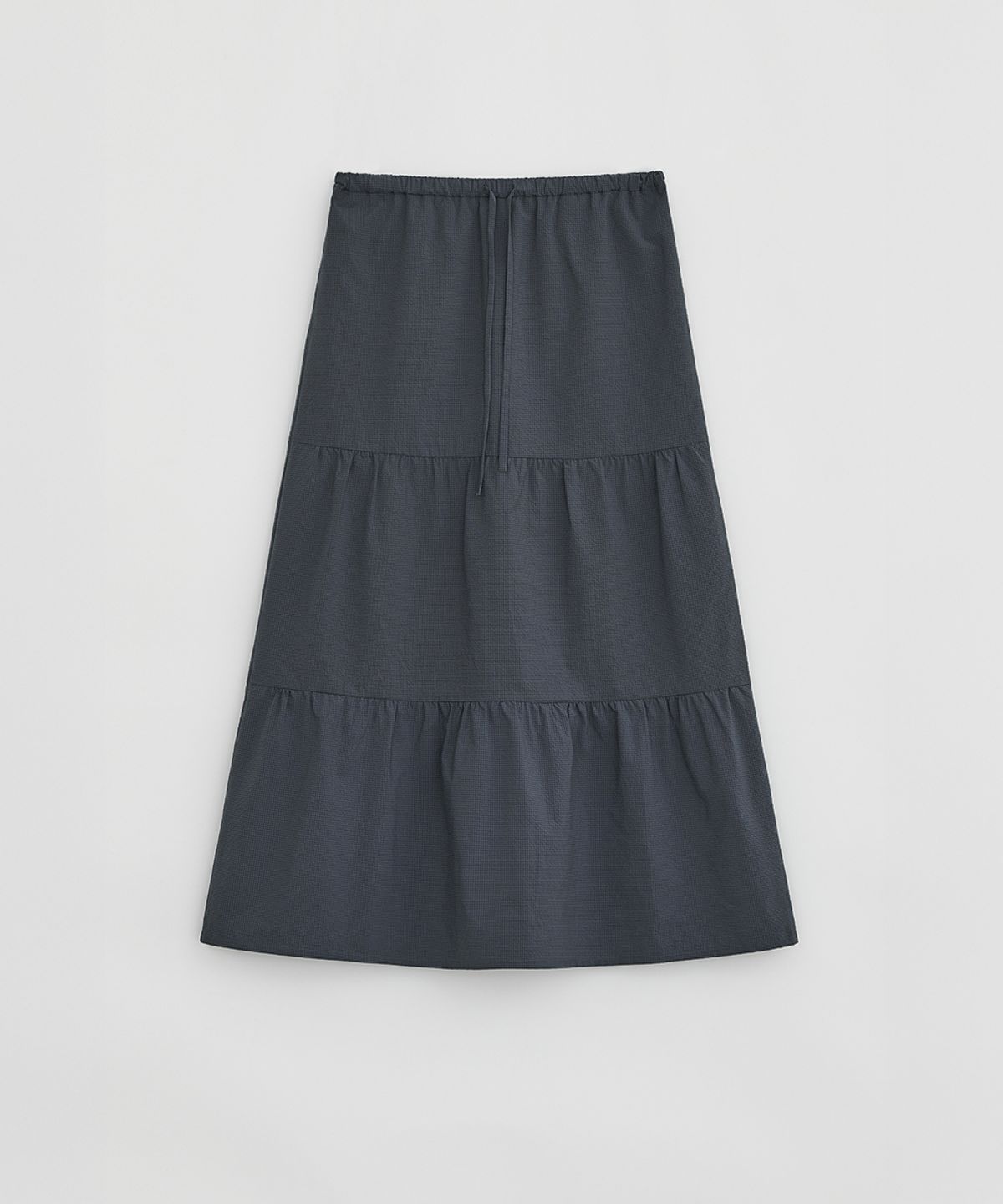 로우타이드(LOW TIDE) CHECK TIERED SKIRT [NAVY]