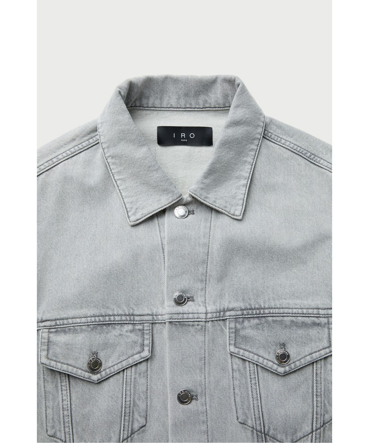 이로(IRO) JYAM 데님 트러커 자켓 IRJAS26005GYX