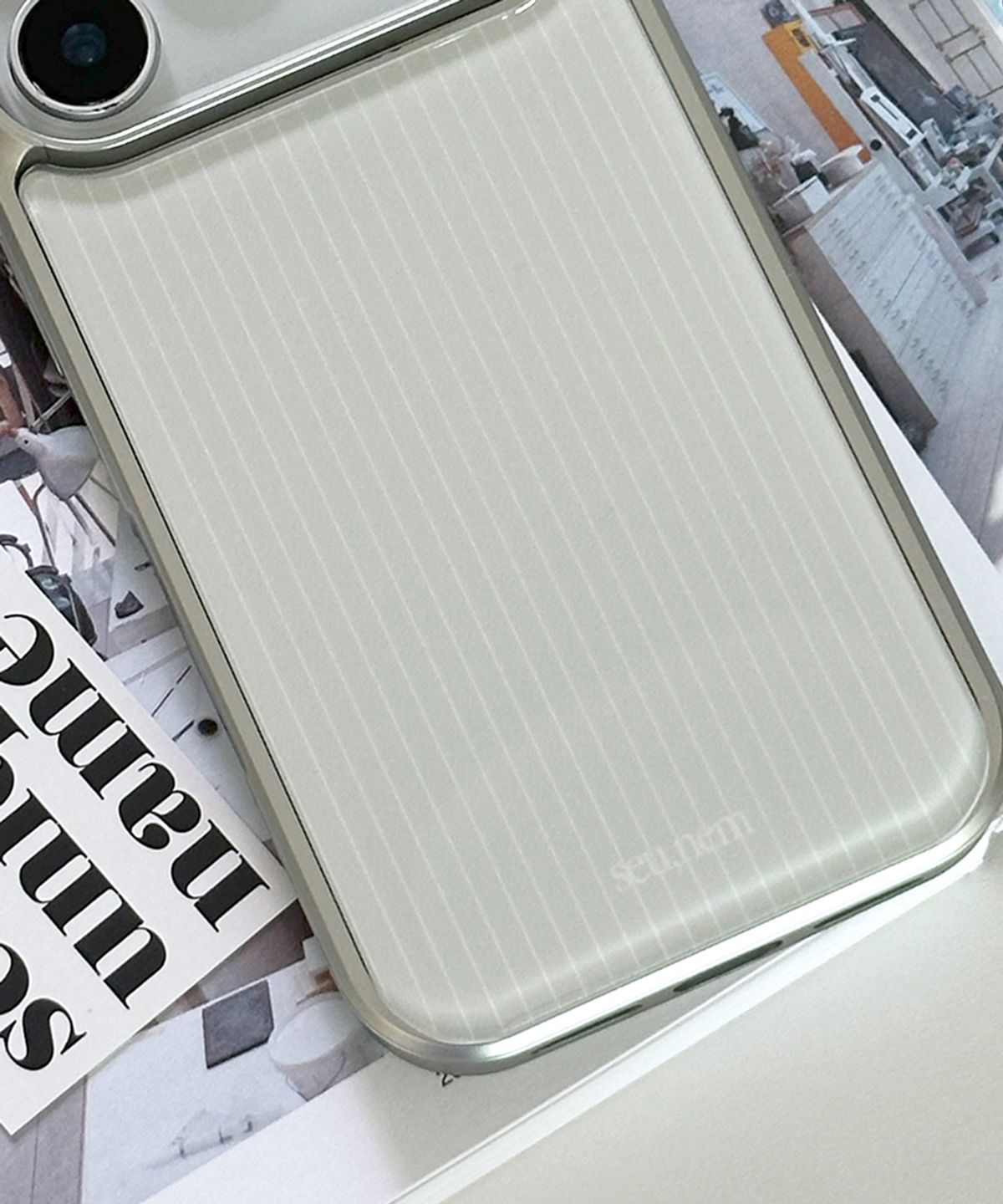 세컨드유니크네임(SECOND UNIQUE NAME) SUN CASE GRAPHIC STRIPE GRAY