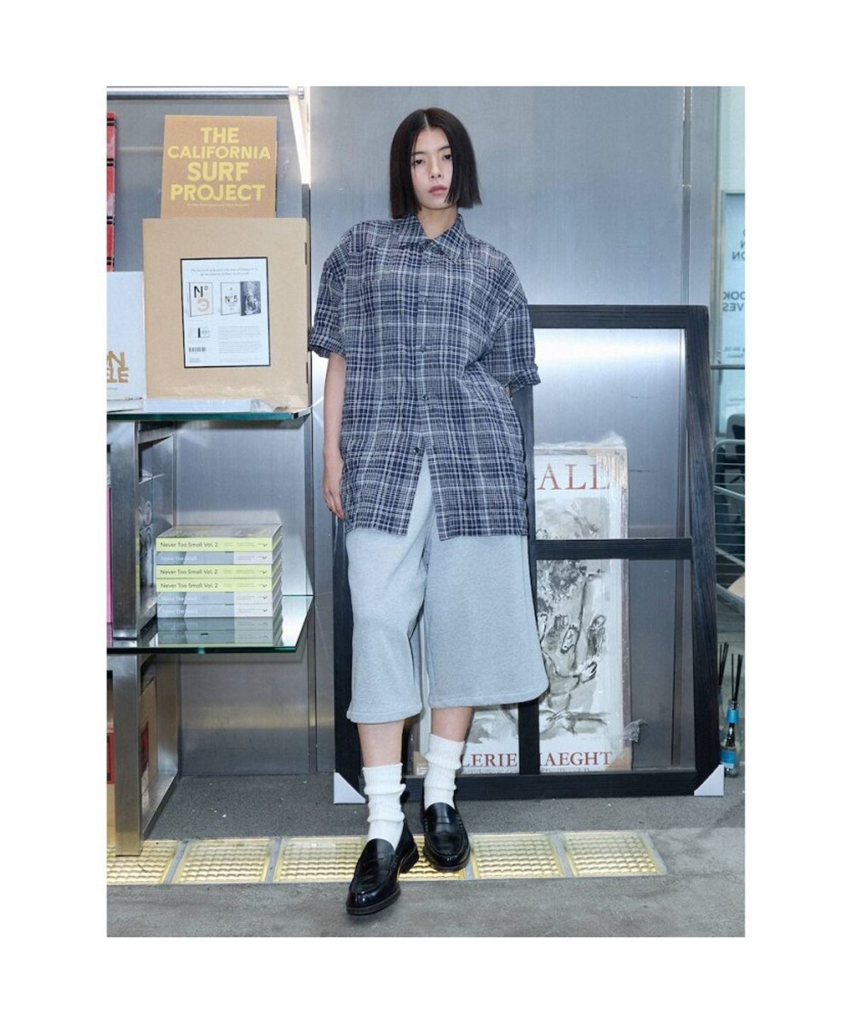 샌드 사운드(SAND SOUND) (UNISEX) 스웻  버뮤다 숏츠  그레이