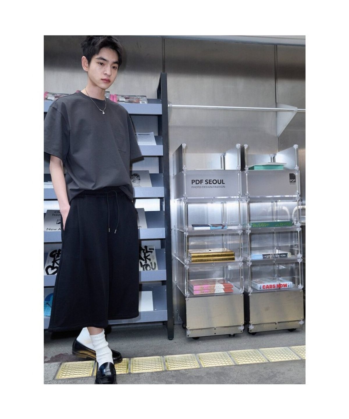 샌드 사운드(SAND SOUND) (UNISEX) 스웻  버뮤다 숏츠  블랙