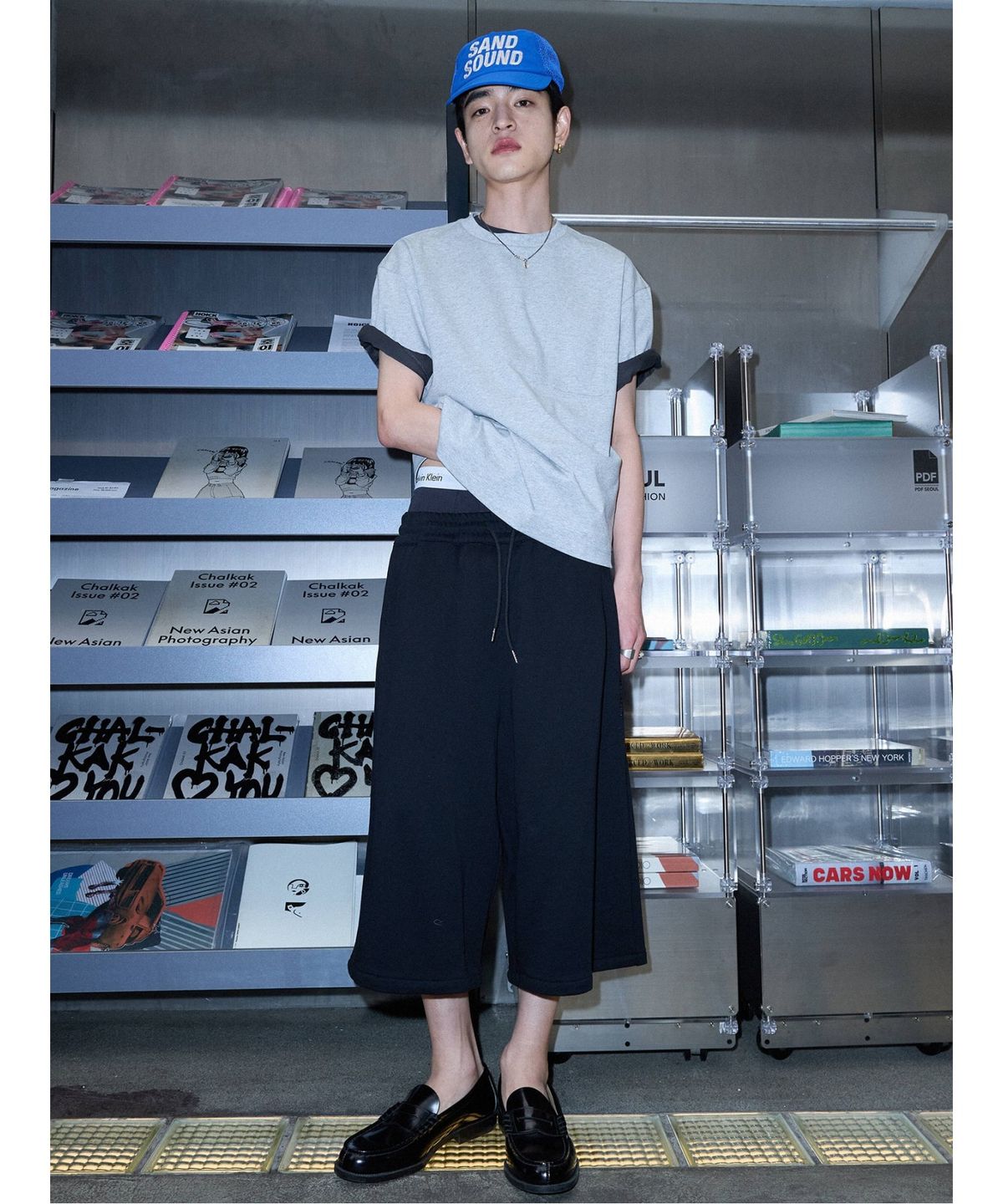 샌드 사운드(SAND SOUND) (UNISEX) 스웻  버뮤다 숏츠  블랙