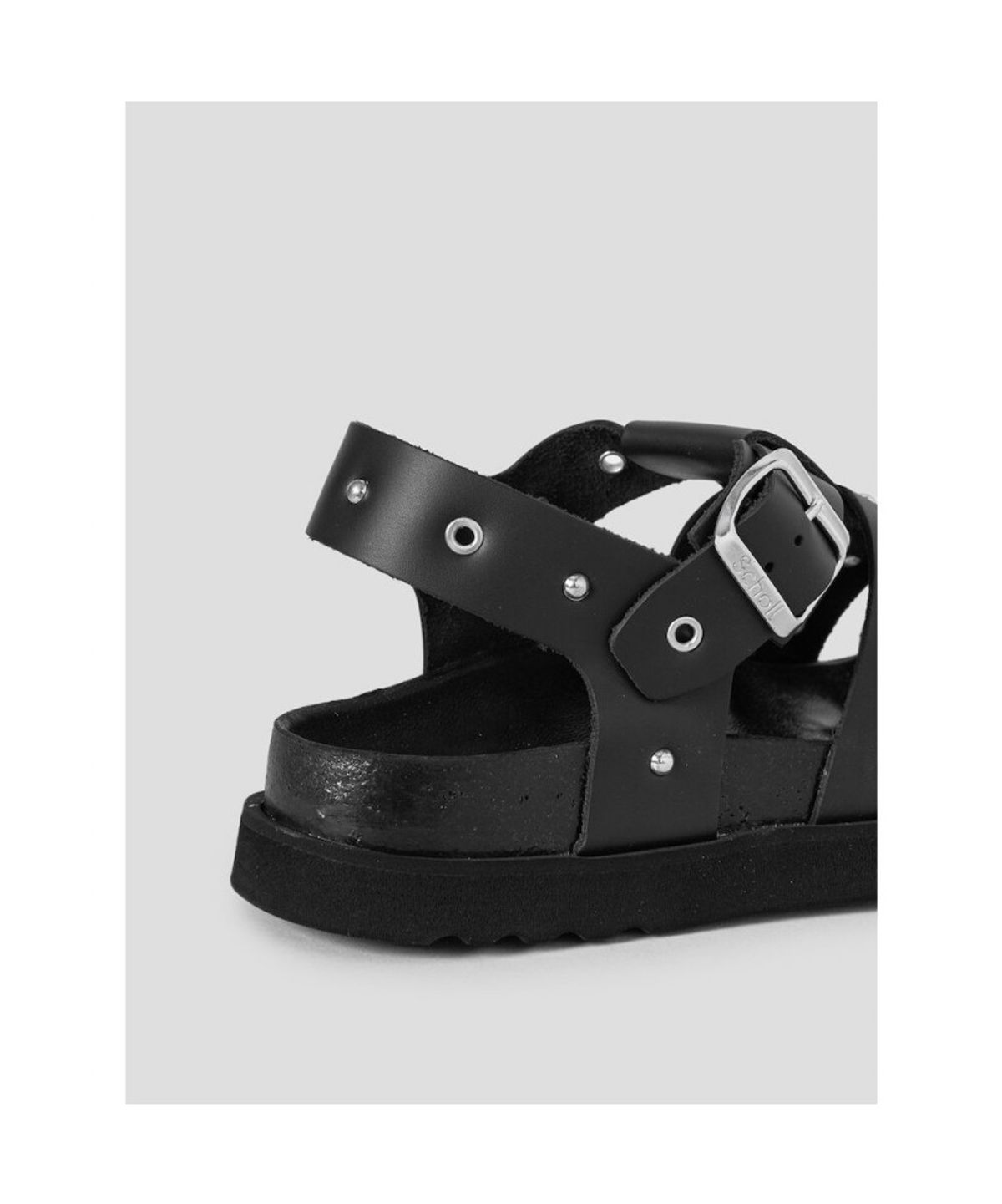 숄(SCHOLL) (WOMEN) 스터드 피셔맨 코르크 샌들 - 블랙 (HH64K2C635)