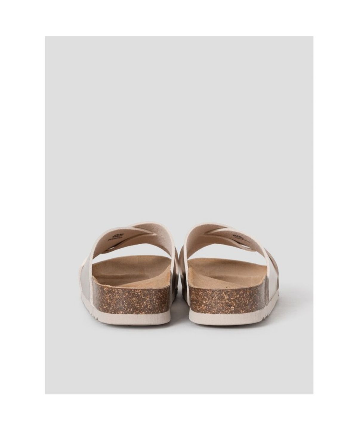 숄(SCHOLL) (WOMEN) 크로스 스트랩 코르크 샌들 - 베이지 (HH64K2C66A)