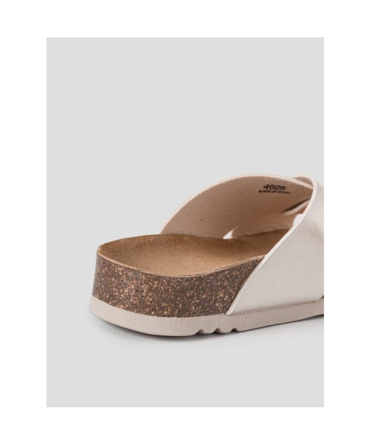 숄(SCHOLL) (WOMEN) 크로스 스트랩 코르크 샌들 - 베이지 (HH64K2C66A)