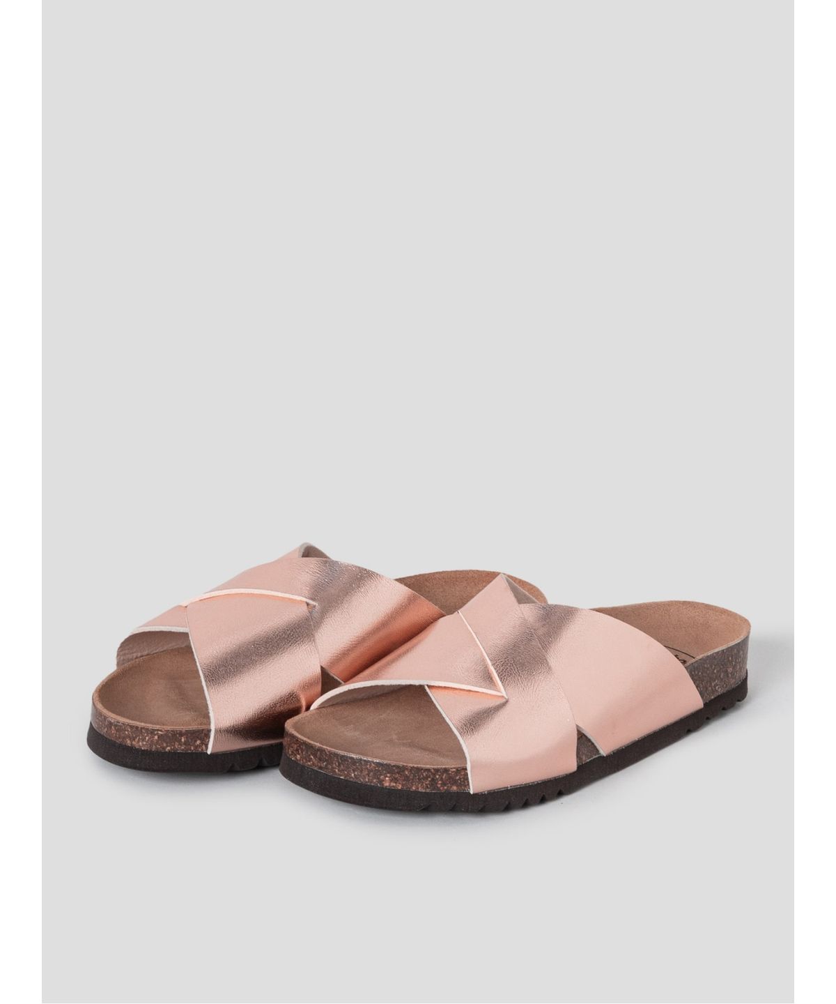 숄(SCHOLL) (WOMEN) 크로스 스트랩 코르크 샌들 - 핑크 (HH64K2C66X)