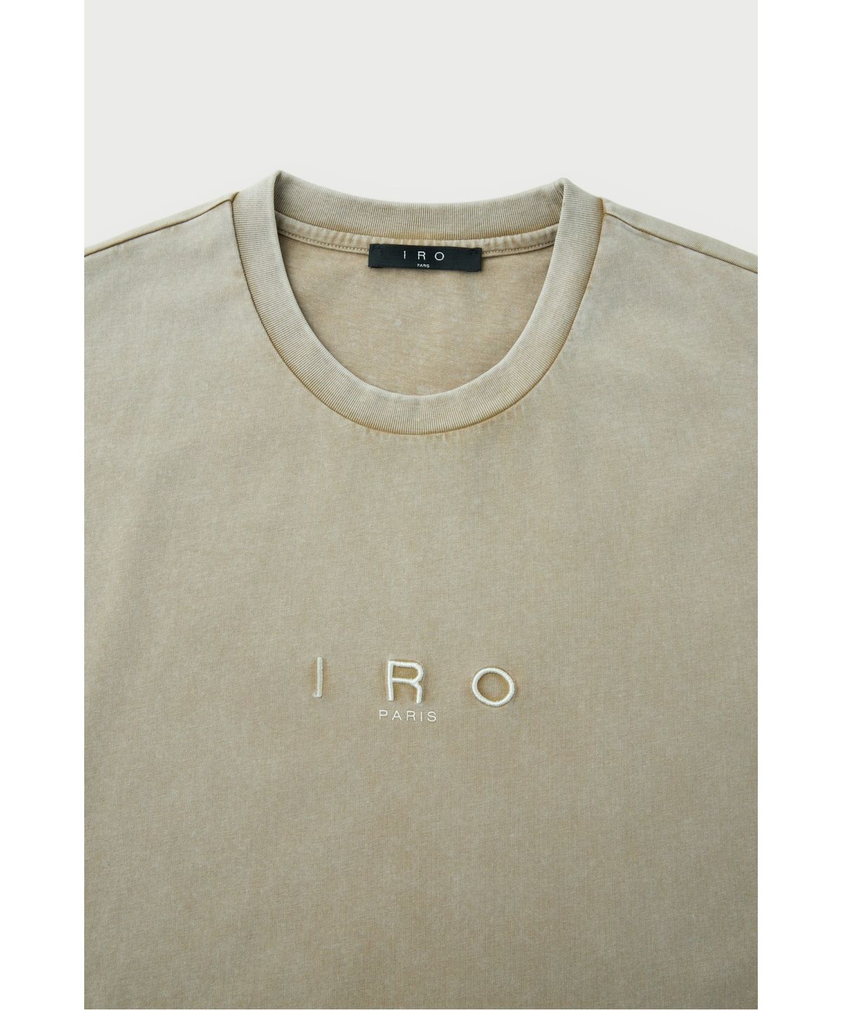이로(IRO) CARIS 피그먼트 워시드 로고 롱슬리브 티셔츠 IRTAS26027BEX