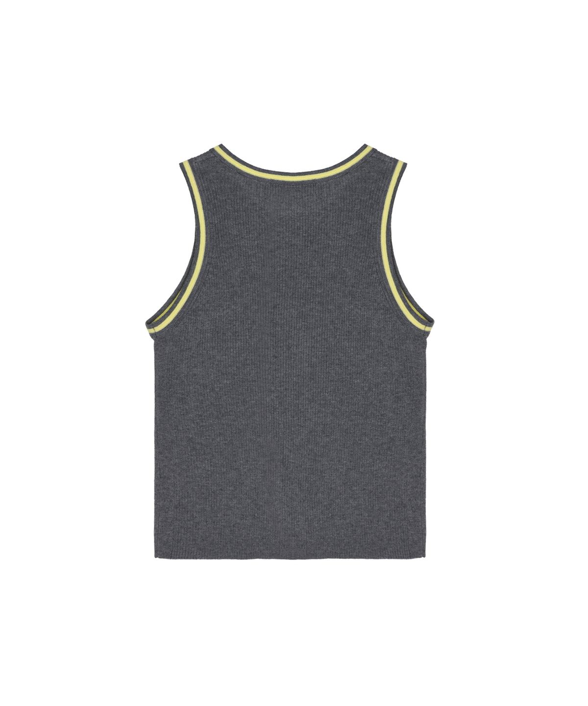 닉앤니콜(NICK&NICOLE) NICOLE RIBBED SLEEVELESS TOP_CHARCOAL