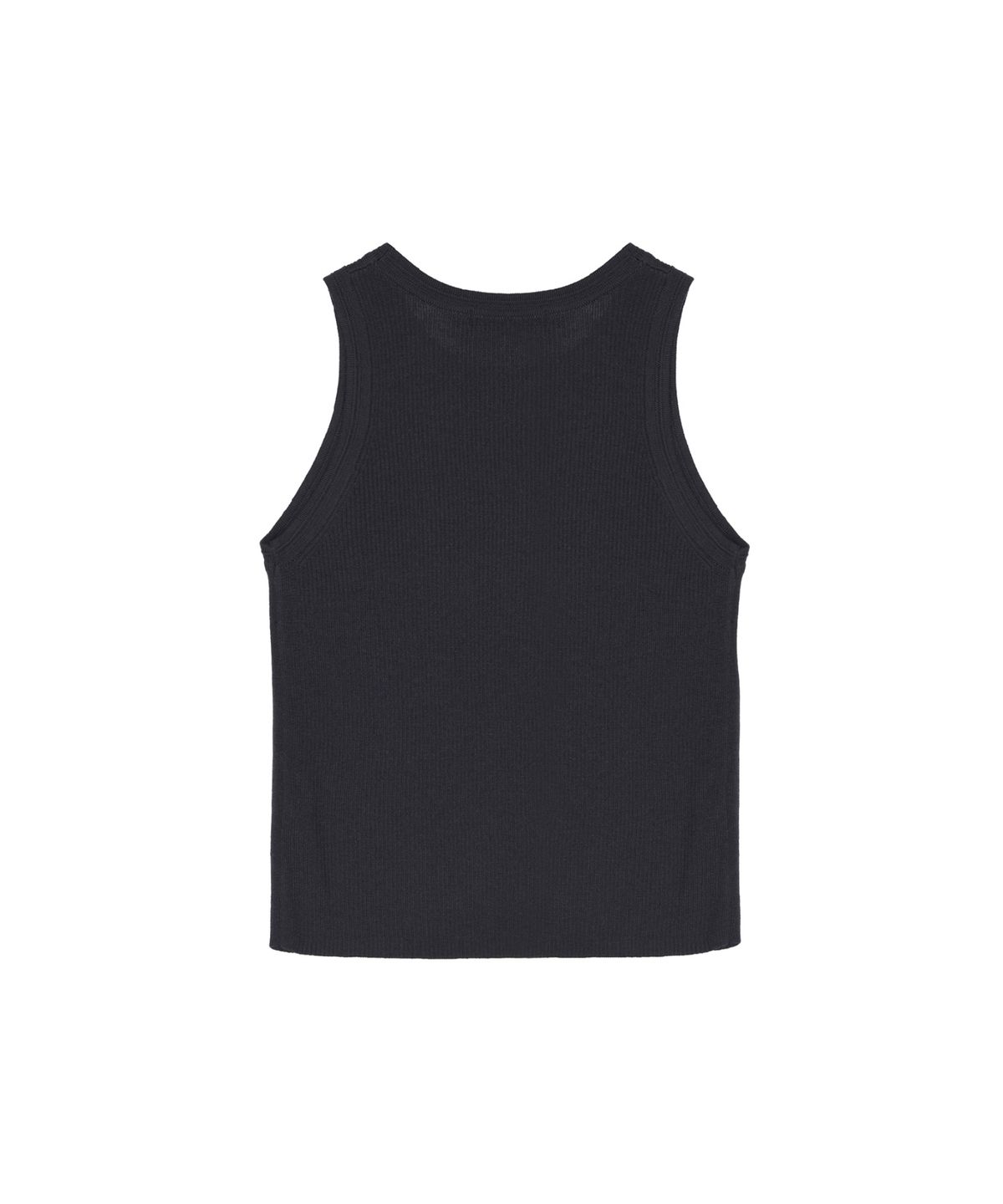닉앤니콜(NICK&NICOLE) NICOLE RIBBED SLEEVELESS TOP_DEEP CHARCOAL