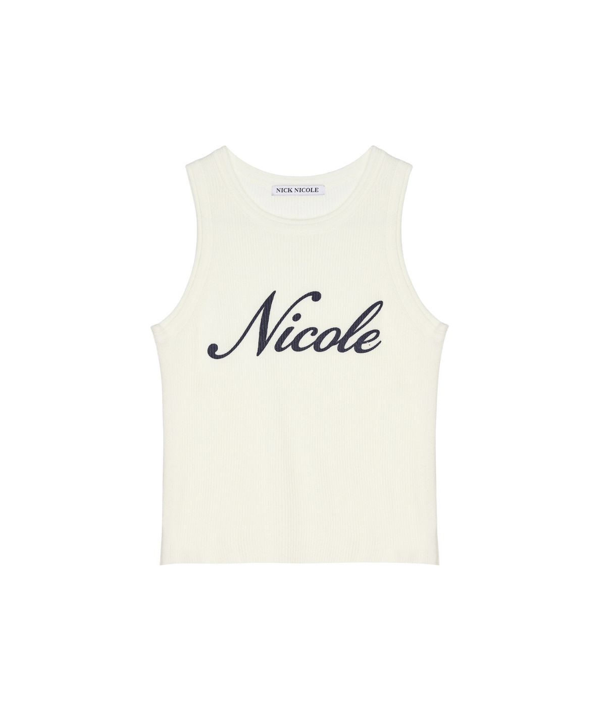 닉앤니콜(NICK&NICOLE) NICOLE RIBBED SLEEVELESS TOP_CREAM