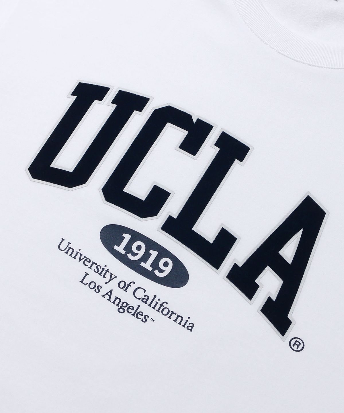 유씨엘에이(UCLA) 남녀공용 컬리지 레터링 오버핏 반팔 티셔츠(UC5STA1)