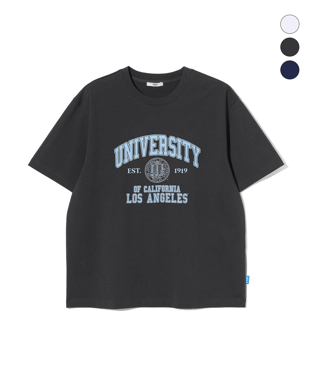 유씨엘에이(UCLA) 남녀공용 UCLA 유니버시티 오버핏 반팔티(UC5STA7)