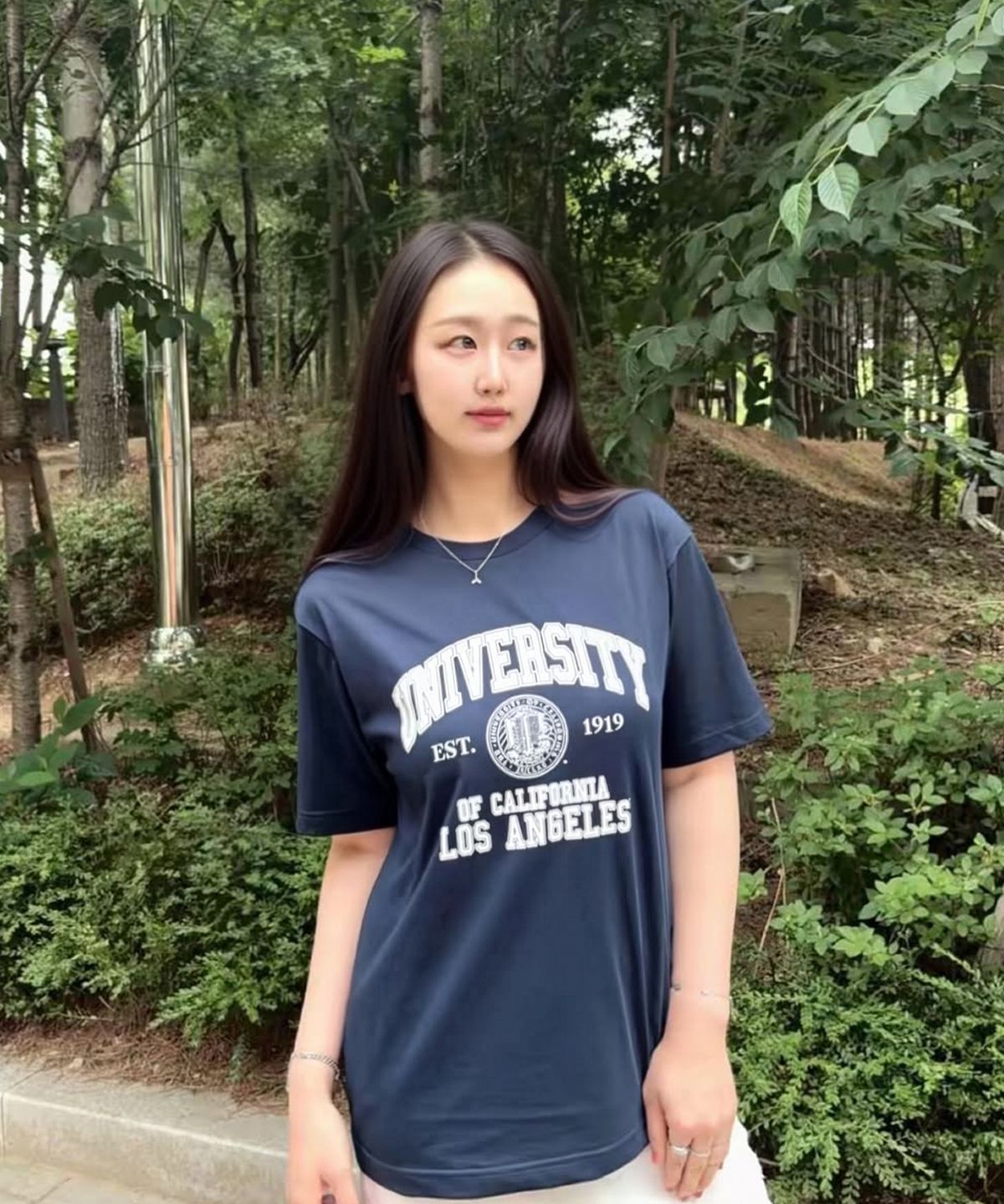 유씨엘에이(UCLA) 남녀공용 UCLA 유니버시티 오버핏 반팔티(UC5STA7)