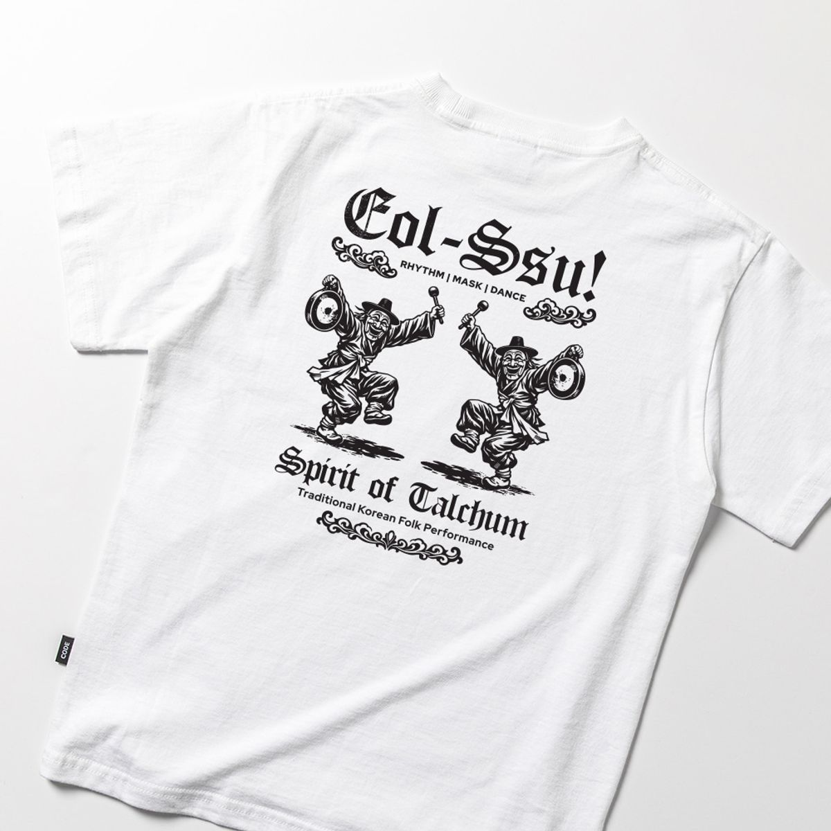 스플래시코드 키즈(SPLASHCODE KIDS) 키즈 반팔 티셔츠 화이트 - 얼쑤(Eol Ssu)