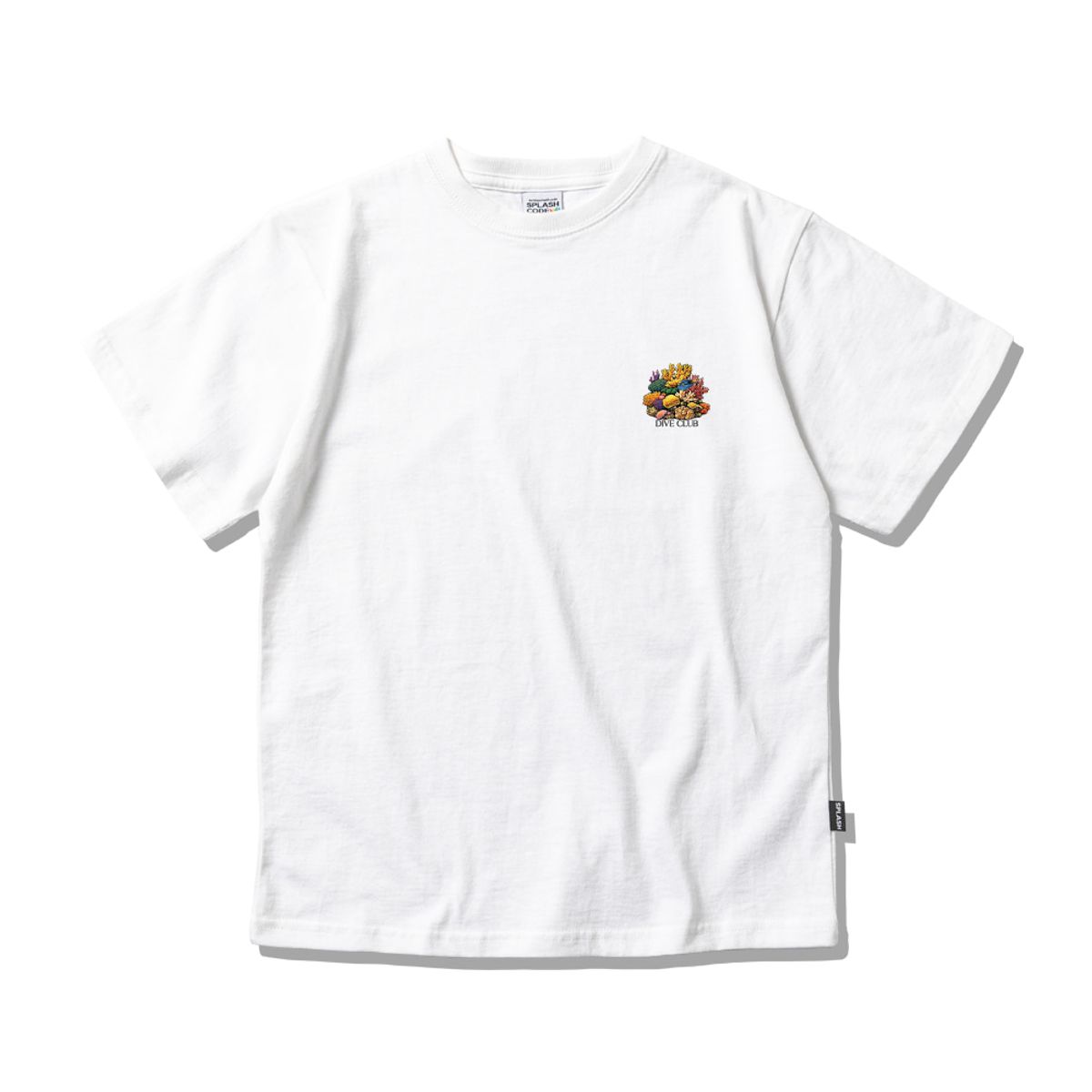 스플래시코드 키즈(SPLASHCODE KIDS) 키즈 반팔 티셔츠 화이트 - 코랄리프 빌리지(Coralreef Village)
