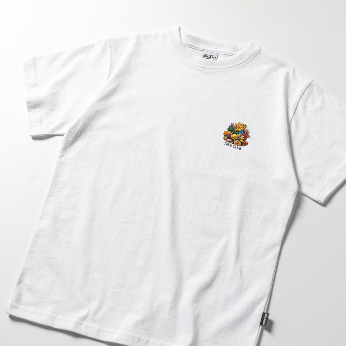 스플래시코드 키즈(SPLASHCODE KIDS) 키즈 반팔 티셔츠 화이트 - 코랄리프 빌리지(Coralreef Village)