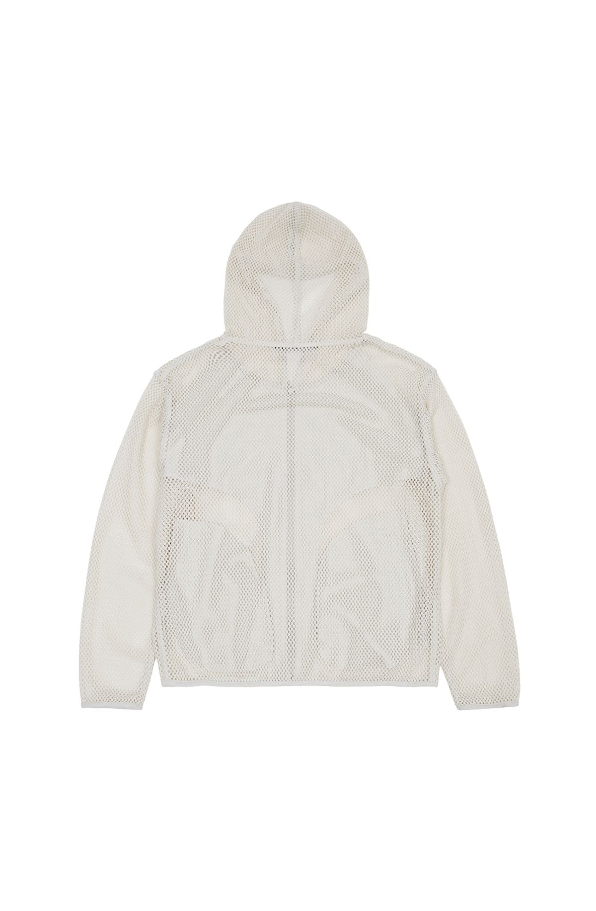 메아(MEA) STUDDED MESH ZIP HOODIE [IVORY]