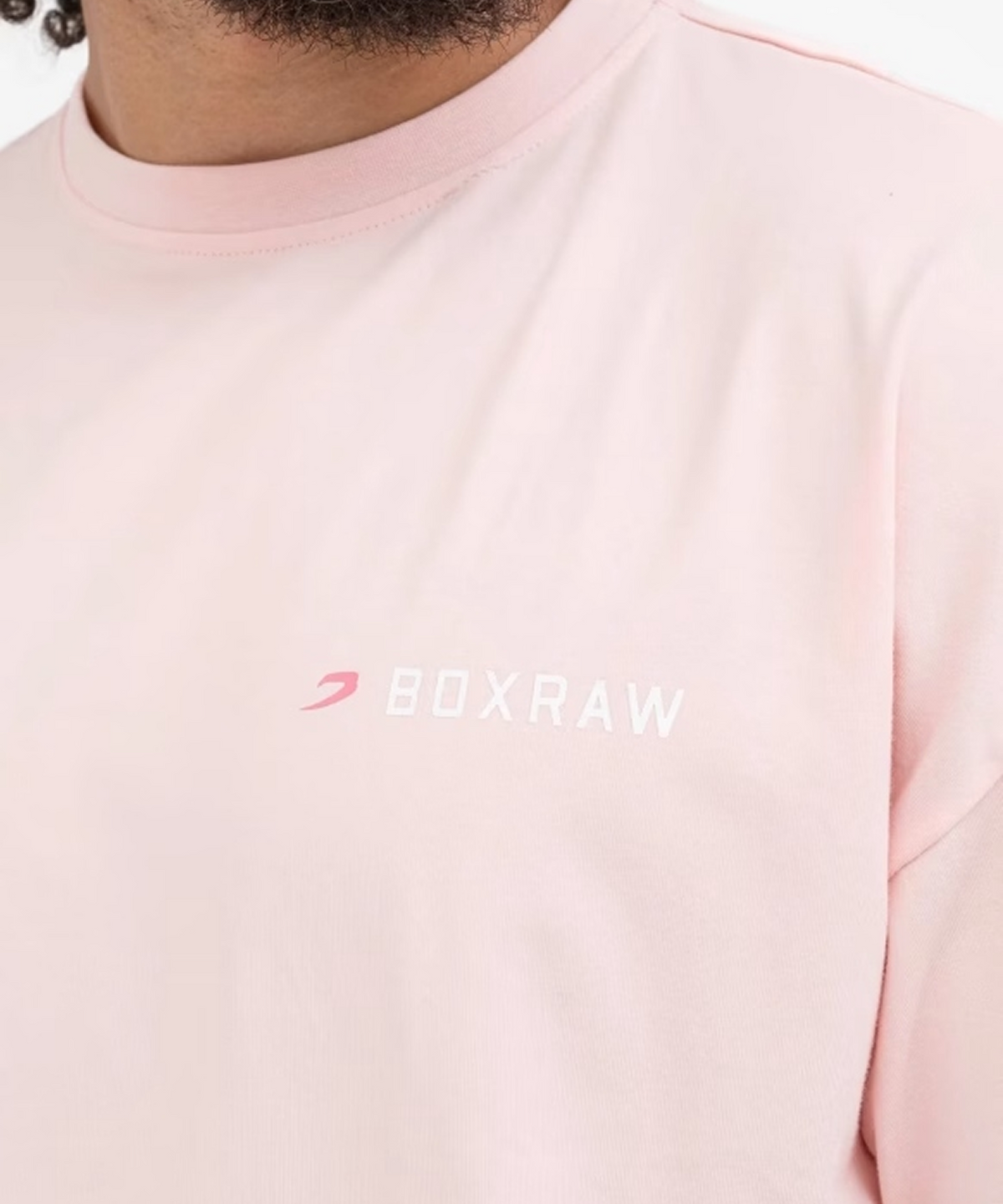 복스로(BOXRAW) We Dont Play Boxing 오버사이즈 티셔츠 - 남성 M BXRW-U-WDPBT [핑크]