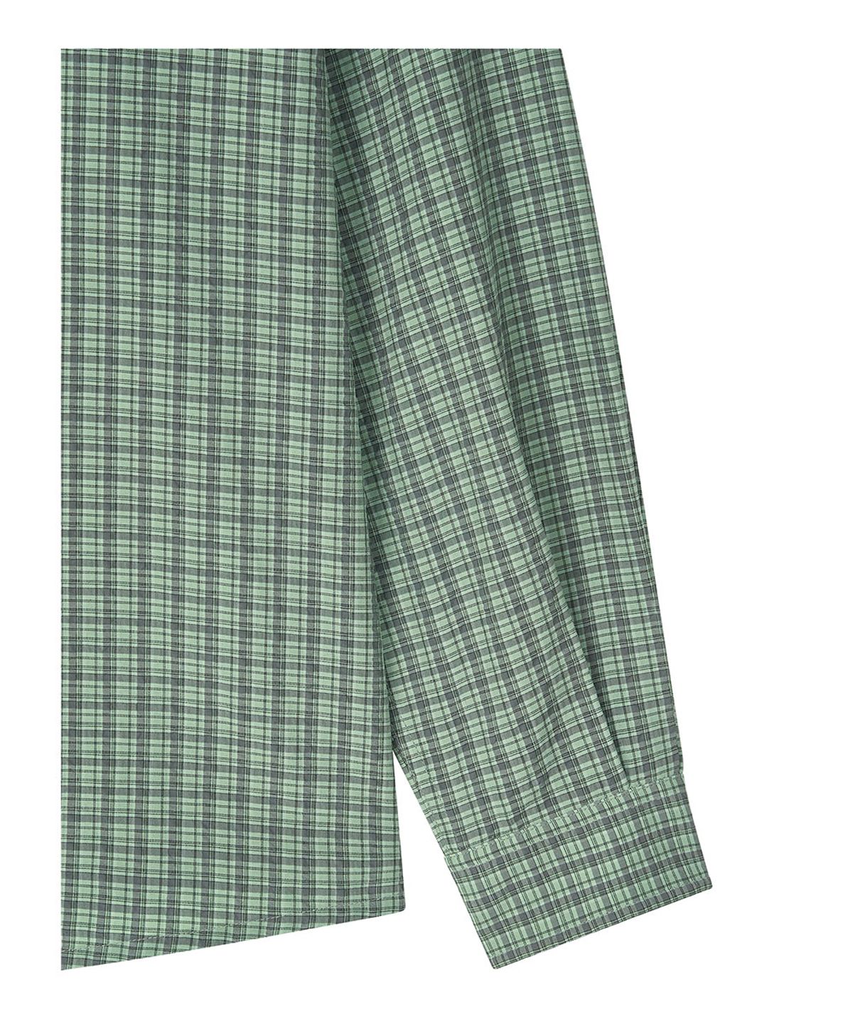 로타입(ROUGHTYPE) OverFit Embroidery Check Shirt - Green