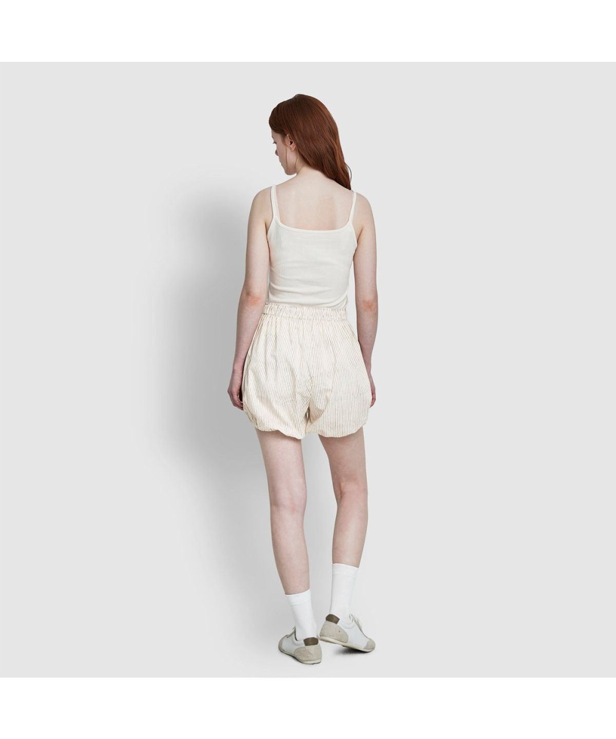 자주(JAJU) 여 코튼 블루머 라운지 팬츠_아이보리