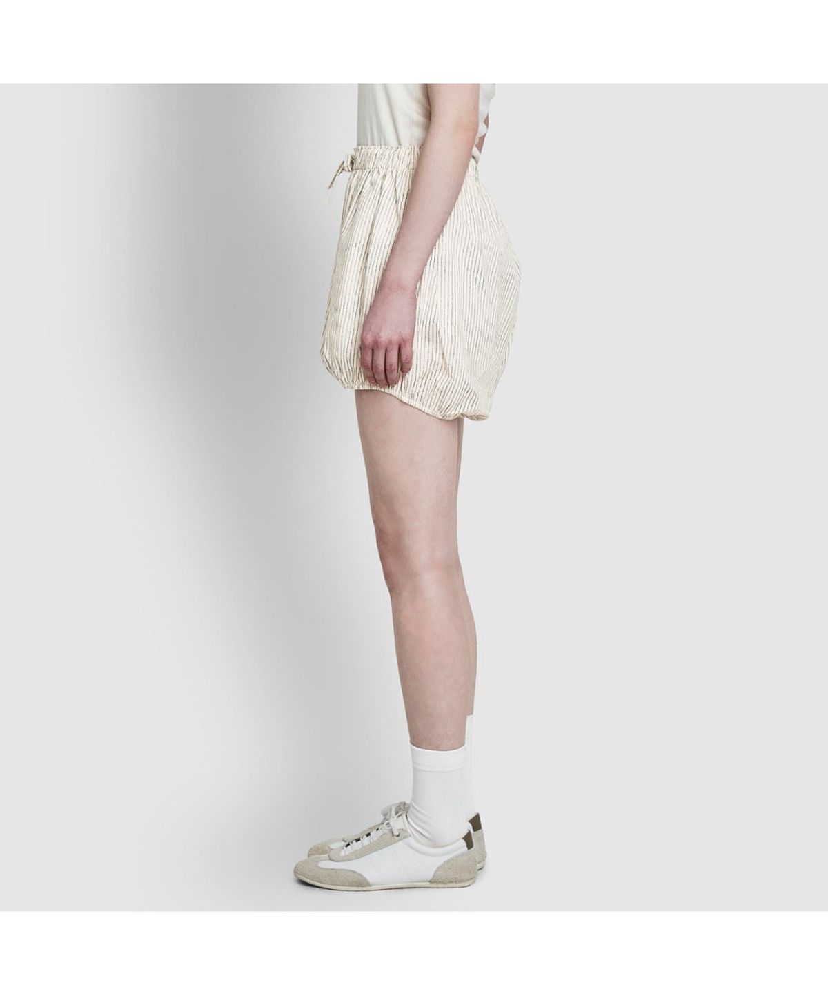 자주(JAJU) 여 코튼 블루머 라운지 팬츠_아이보리