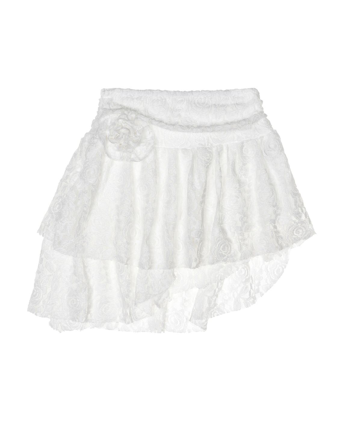 닉앤니콜(NICK&NICOLE) ROSE TIERED LACE SKIRT_WHITE