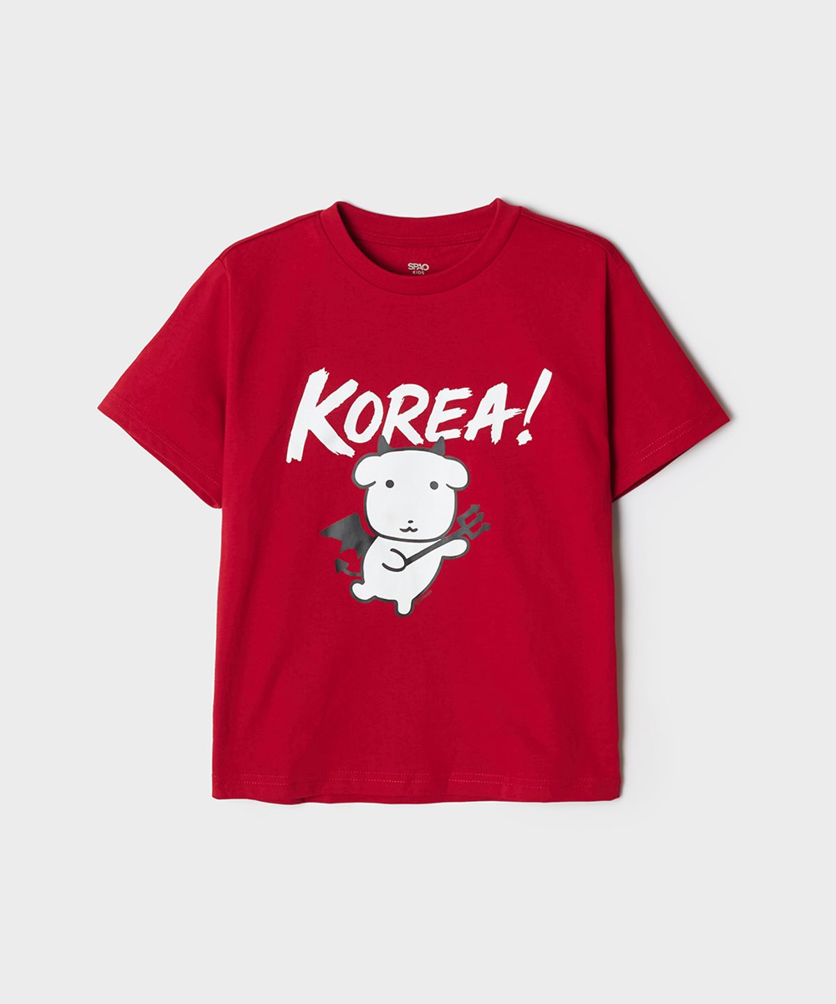 스파오 키즈(SPAO KIDS) [키즈] (가나디) 반소매 티셔츠(Red)_SPRLG25KU1