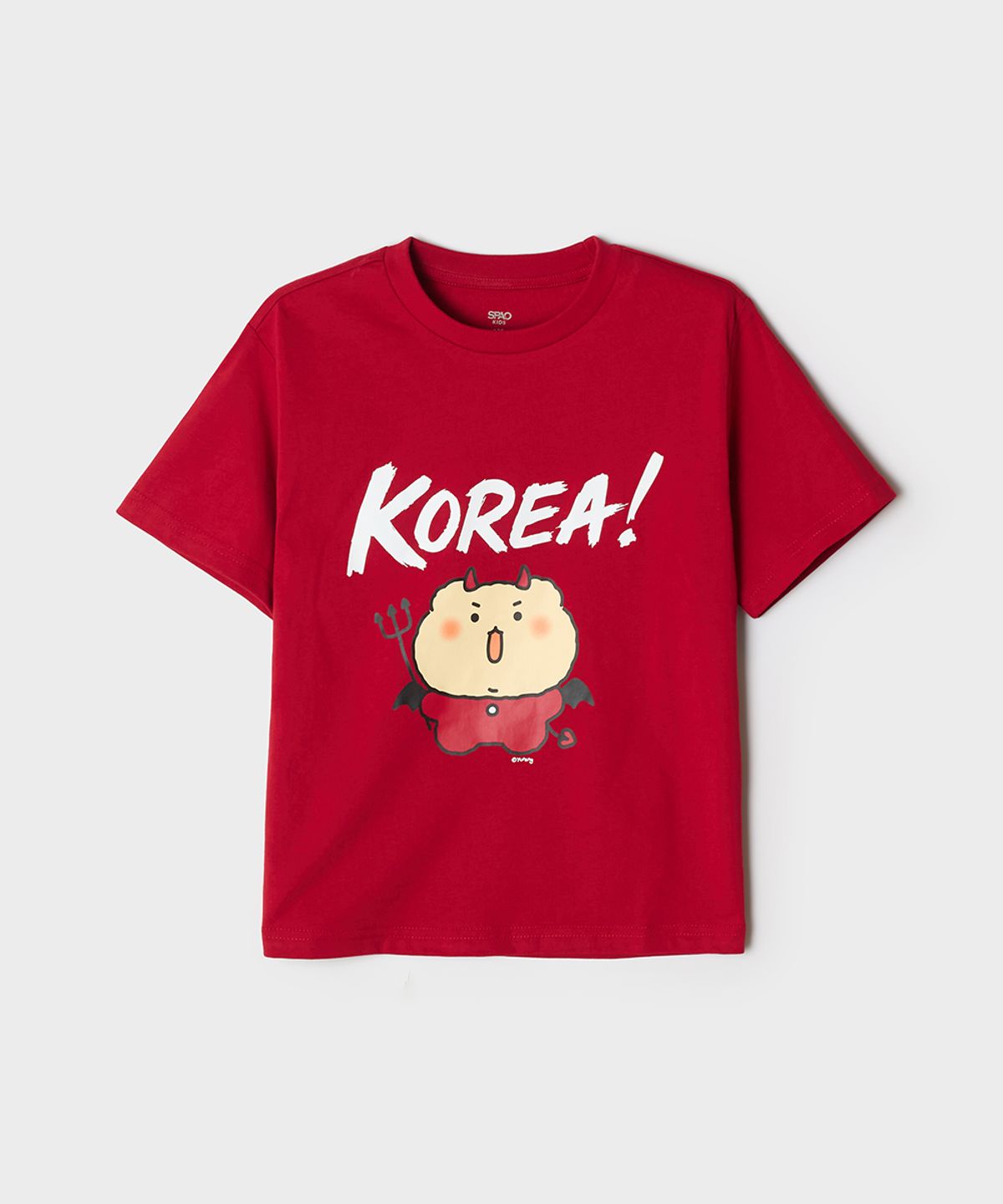스파오 키즈(SPAO KIDS) [키즈] (망그러진곰) 반소매 티셔츠(Red)_SPRLG25KU2